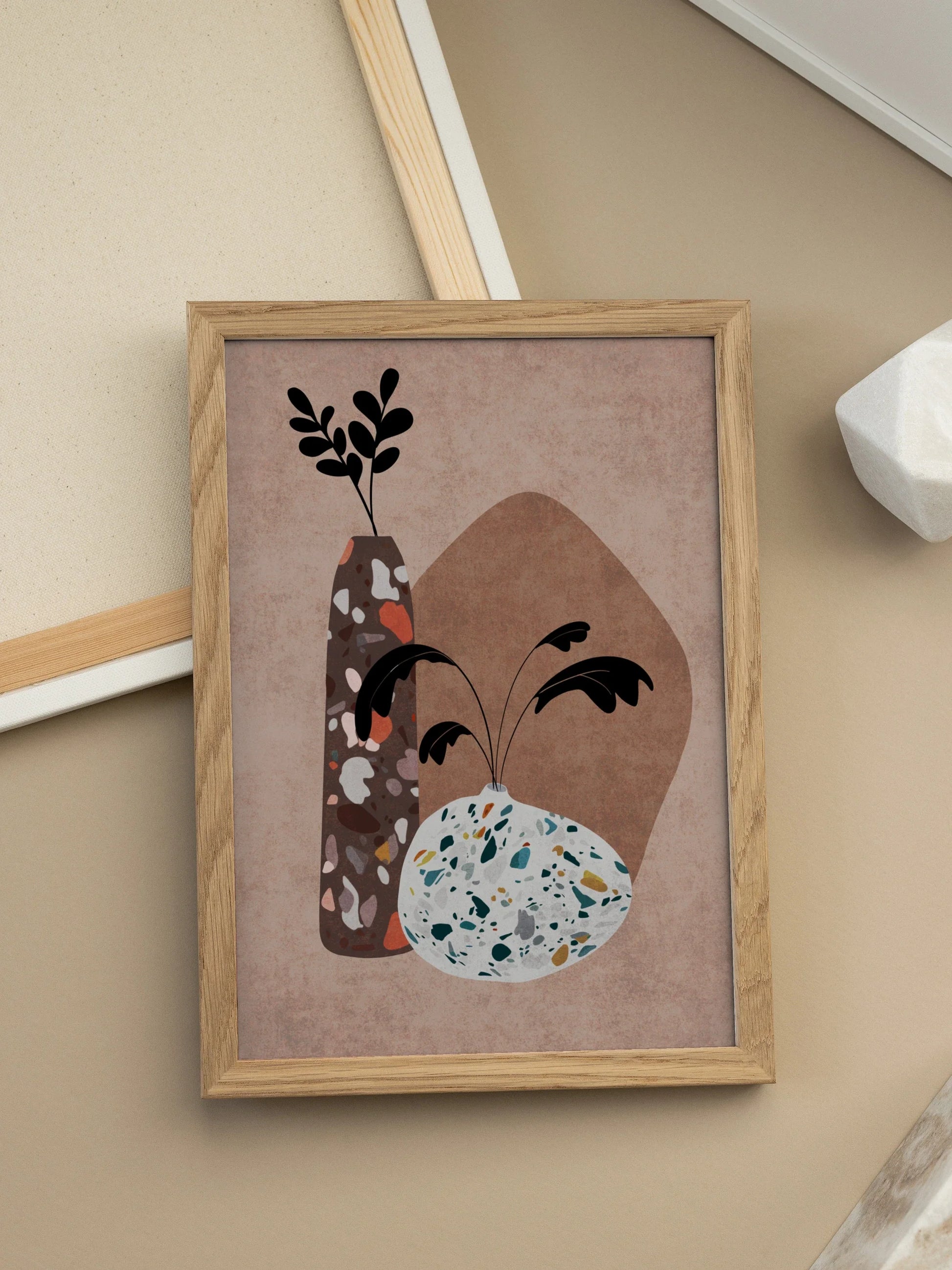 Terrazzo Vases Poster