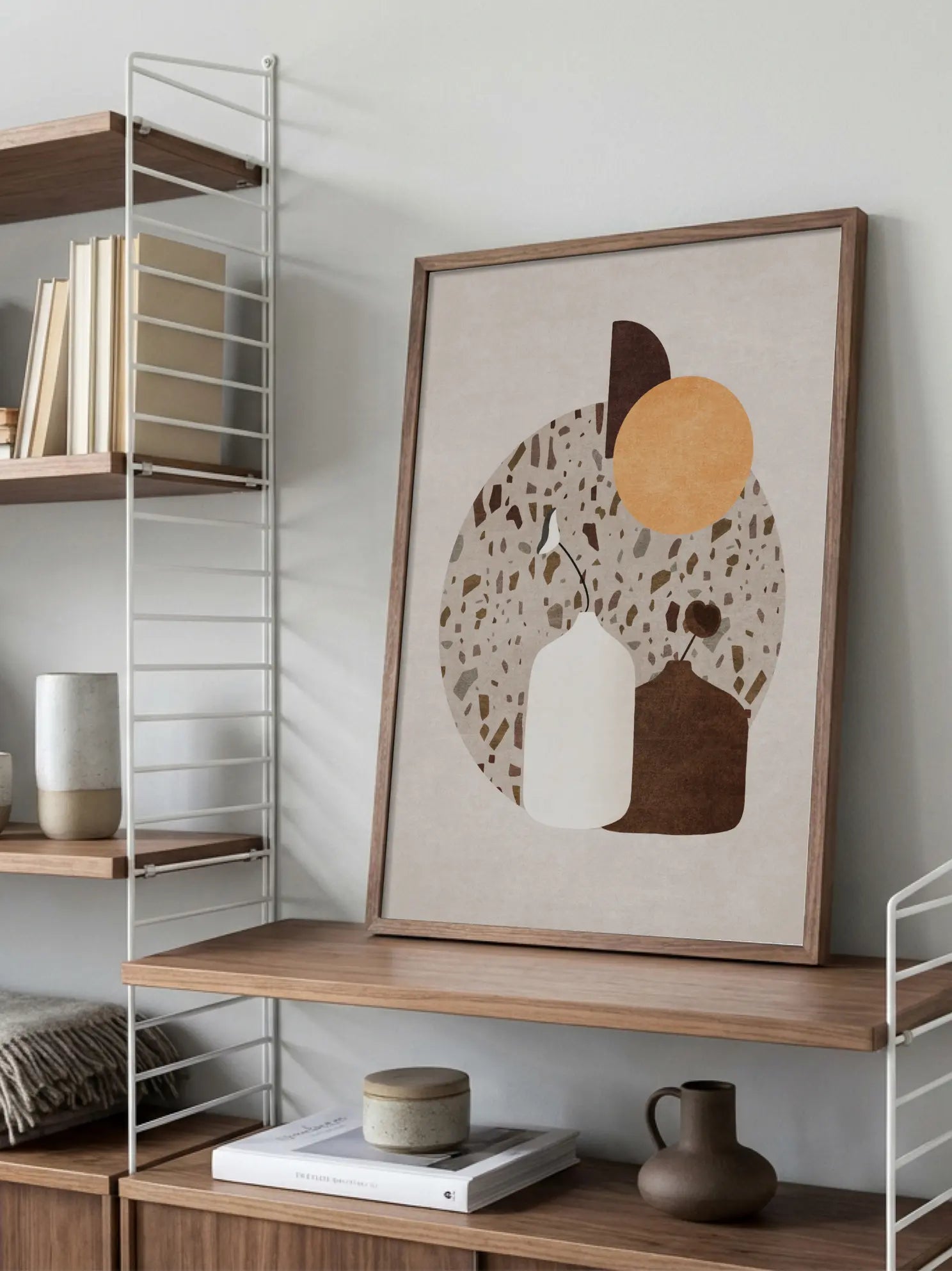 Terrazzo and Vases Poster