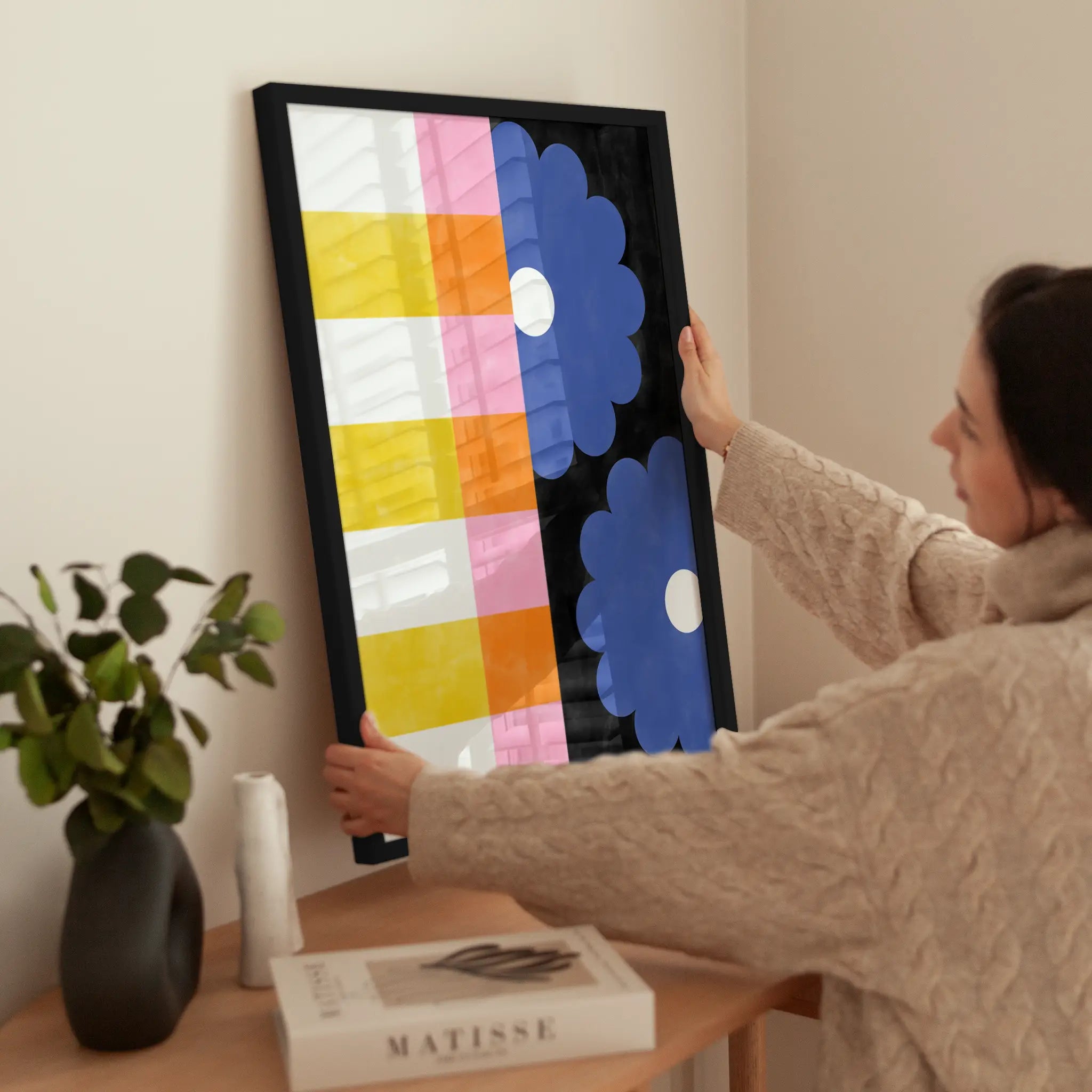 Textured Abstract wird aufgehängt