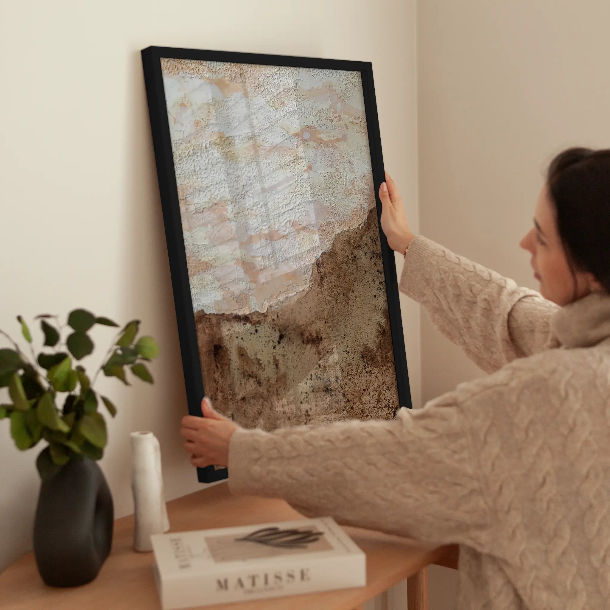 Textured Landscape wird aufgehängt