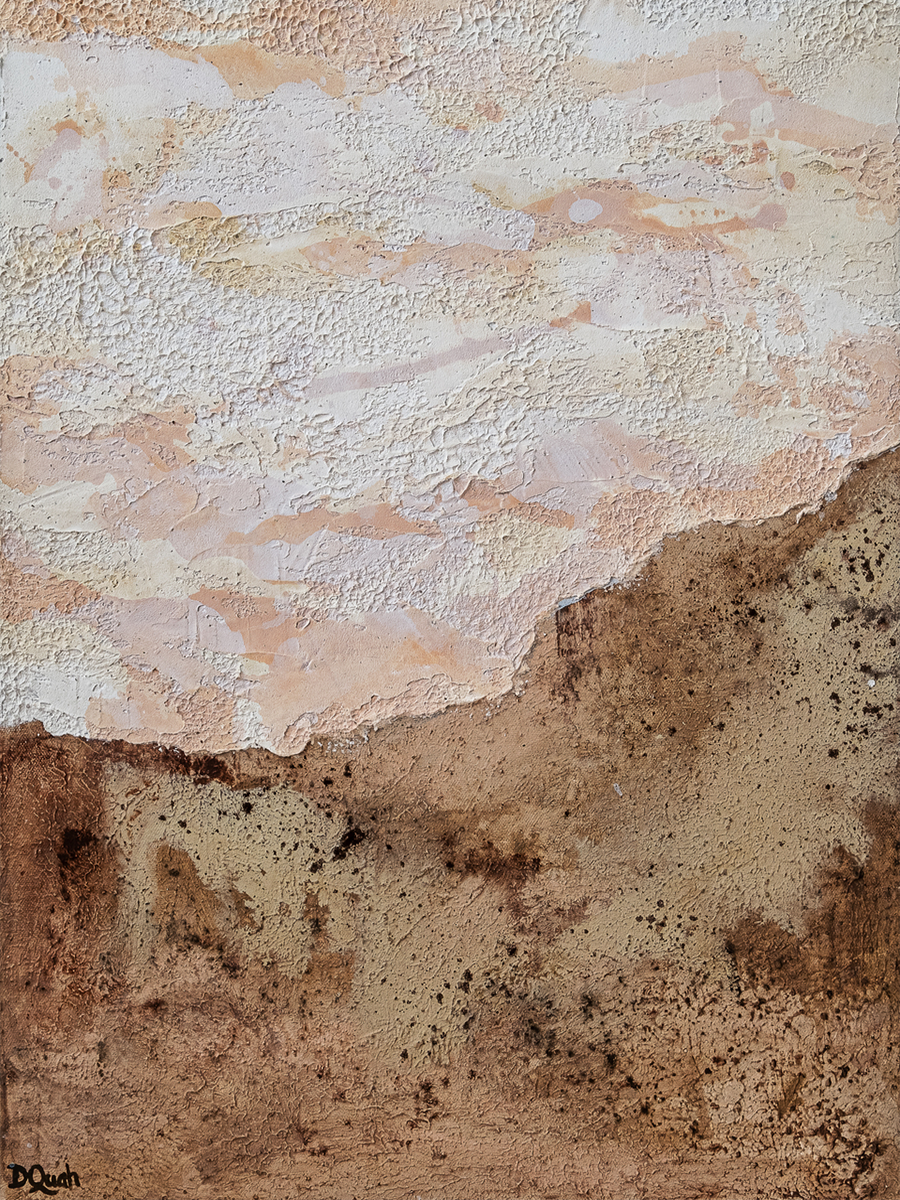 Texturierte Landschaft in Brauntönen mit erdiger und natürlicher Optik.