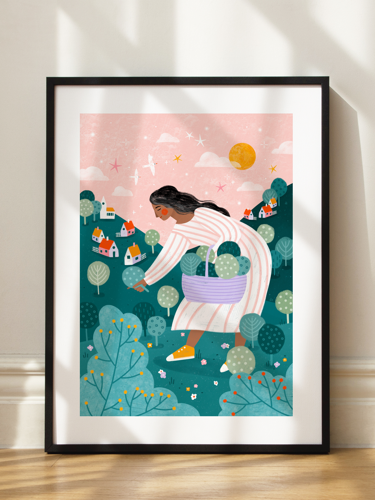 A Woman Tree Picking