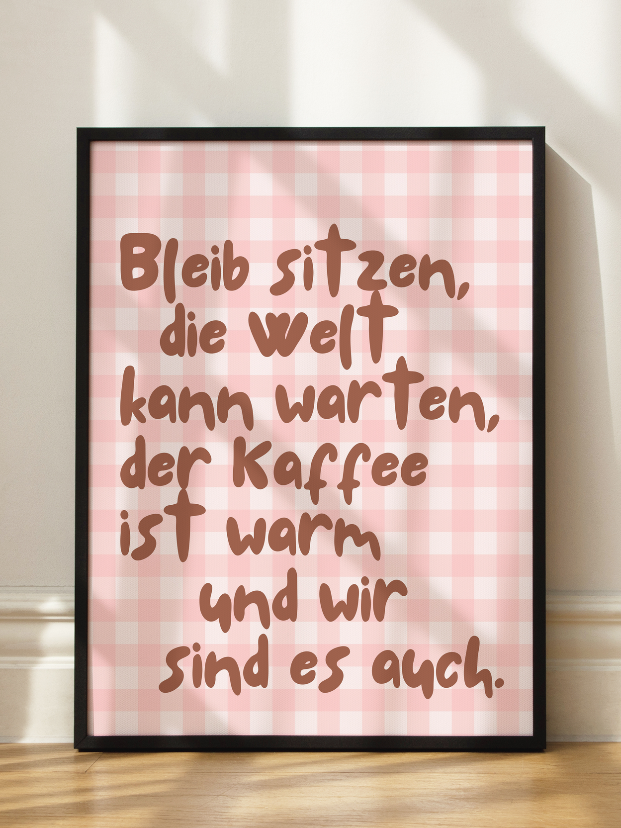 The World kann warten Pattern Poster