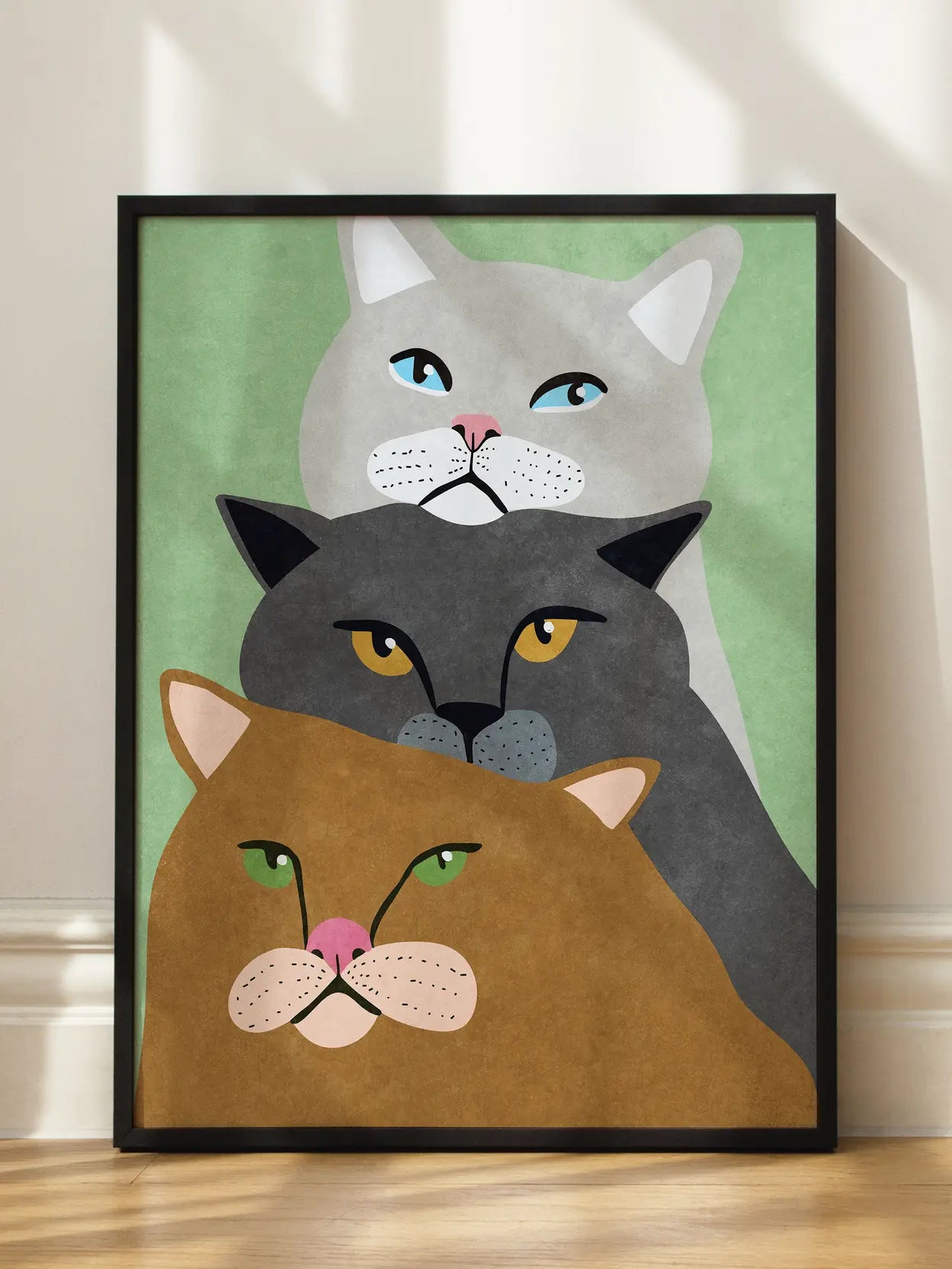 Three Cats Poster