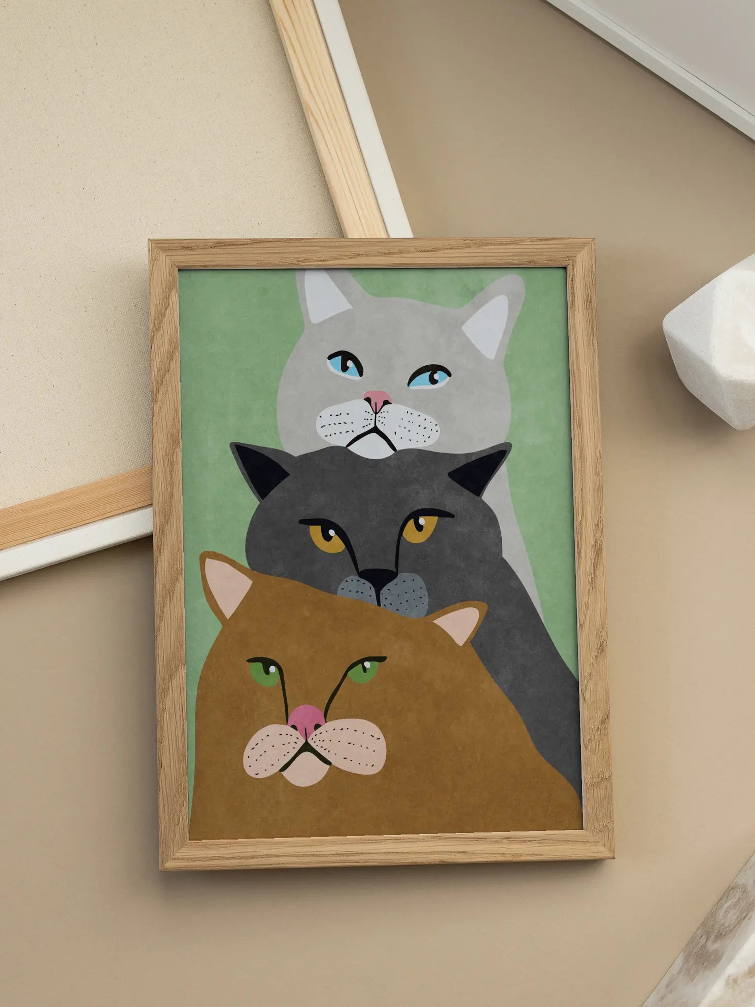 Three Cats Poster
