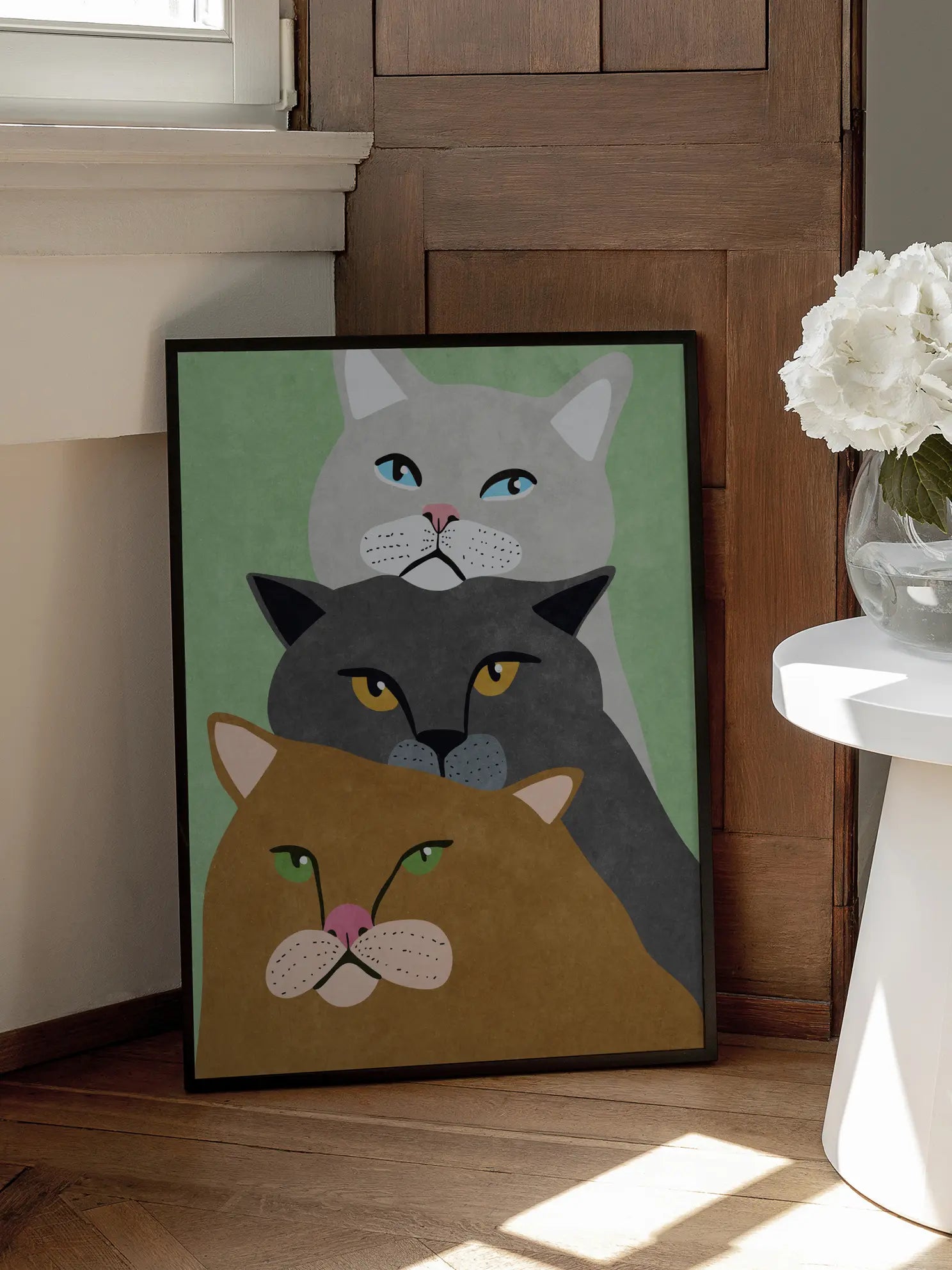 Three Cats Poster