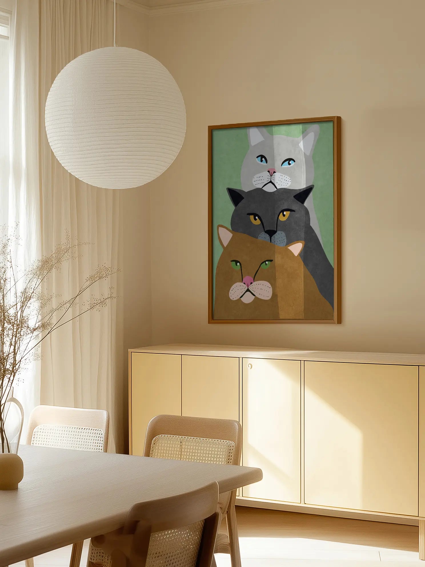 Three Cats Poster