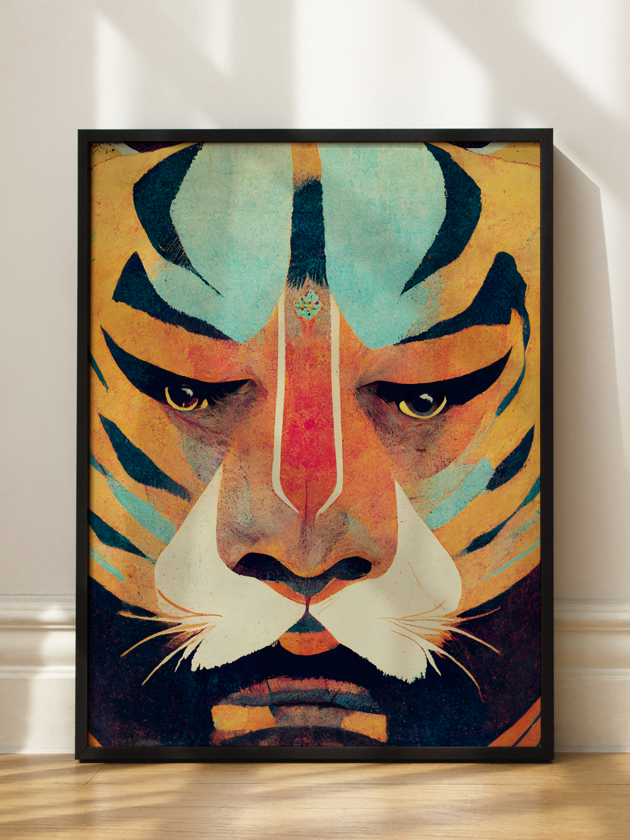 Tiger Face Paint Poster