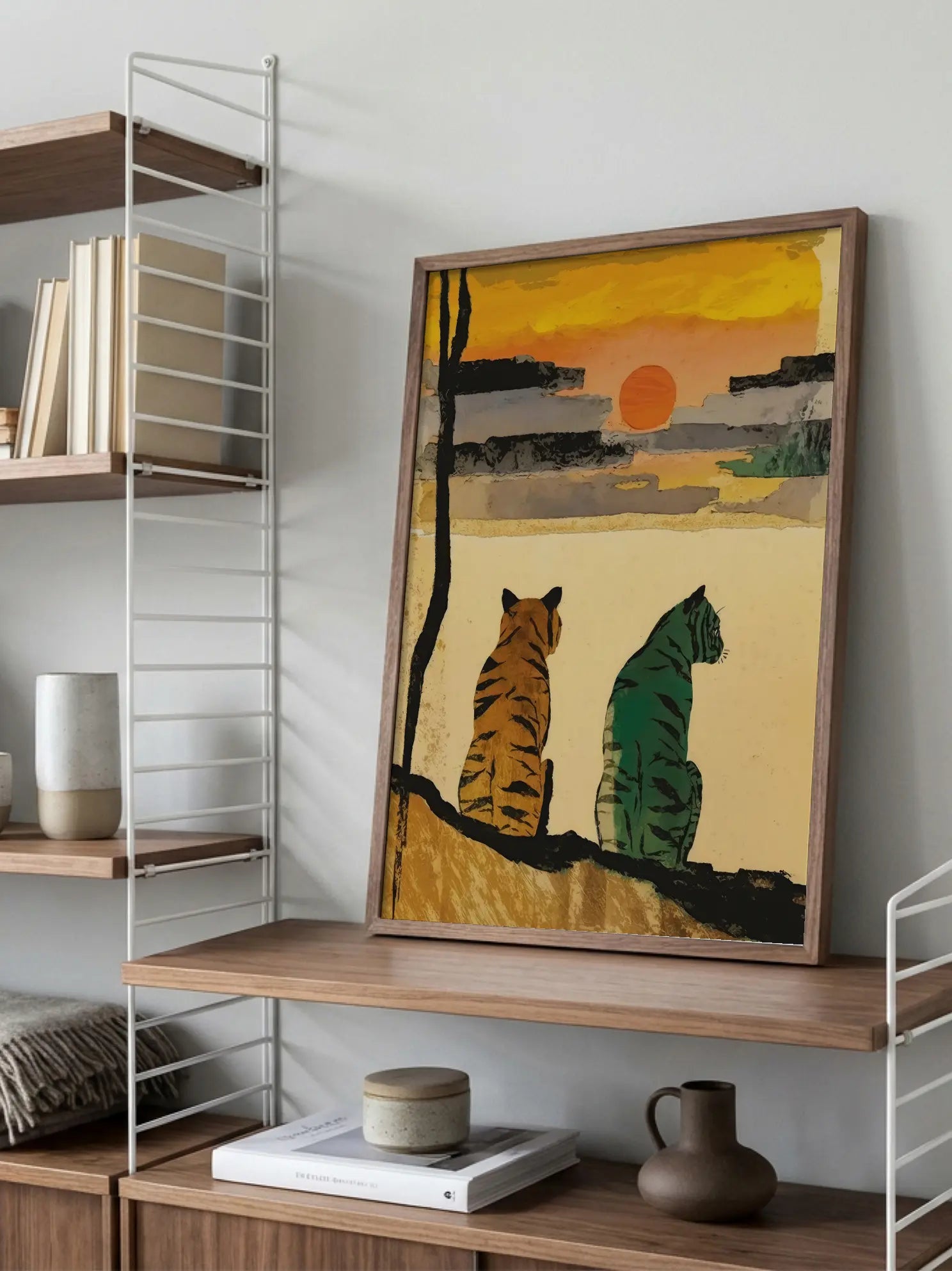 Tiger Sunset Poster