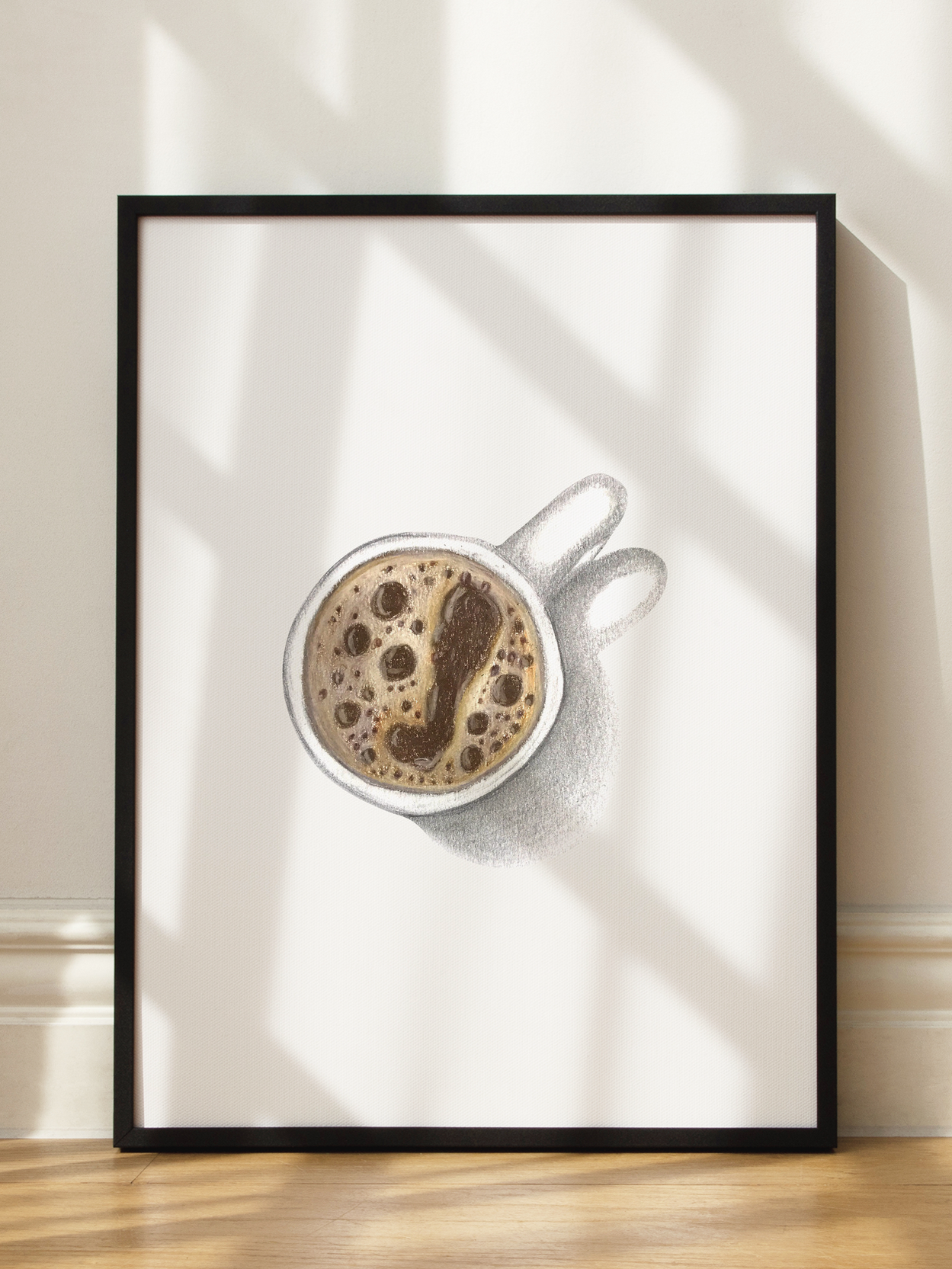 Top View Kaffeetasse