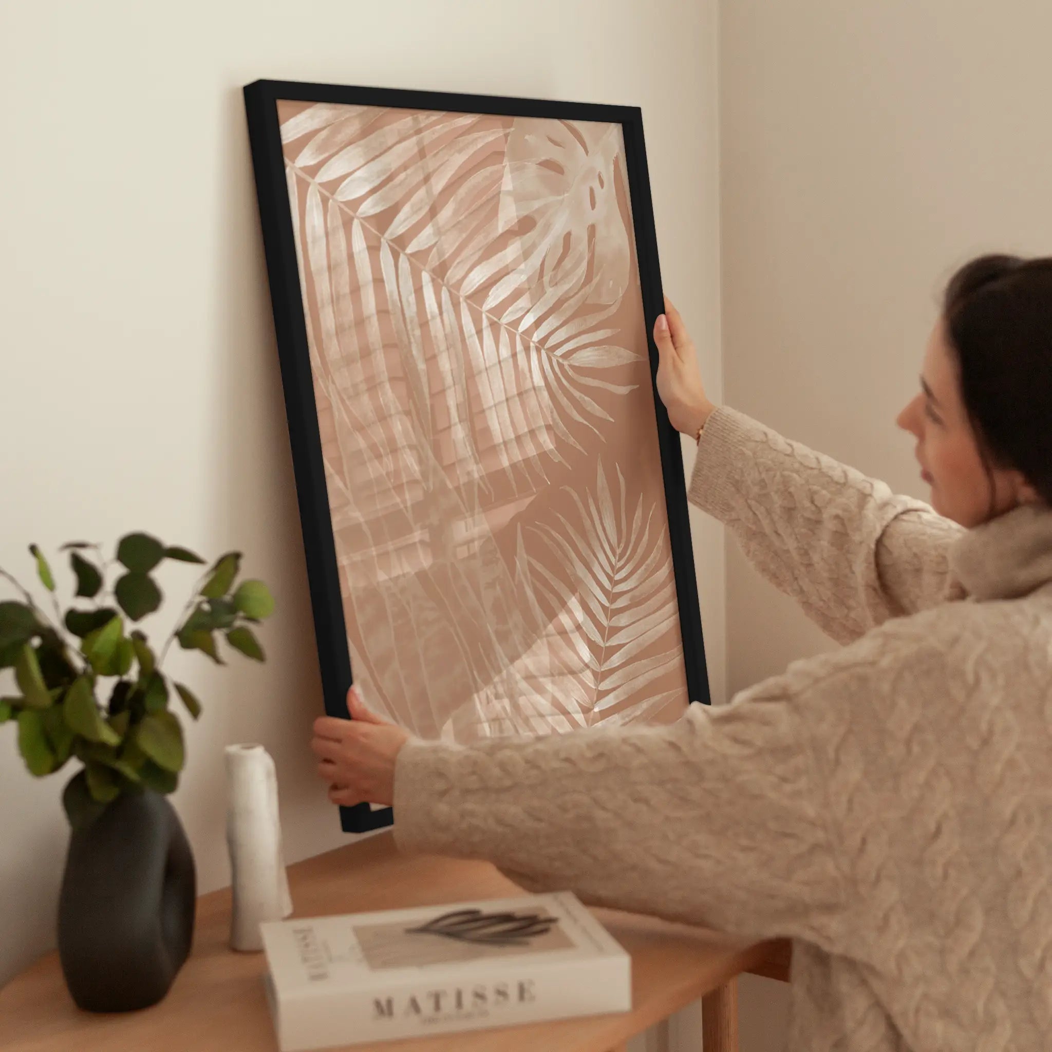 Tropical Beige wird aufgehängt