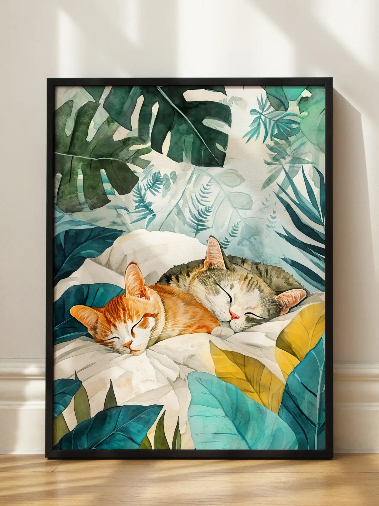 Tropical Cats Poster