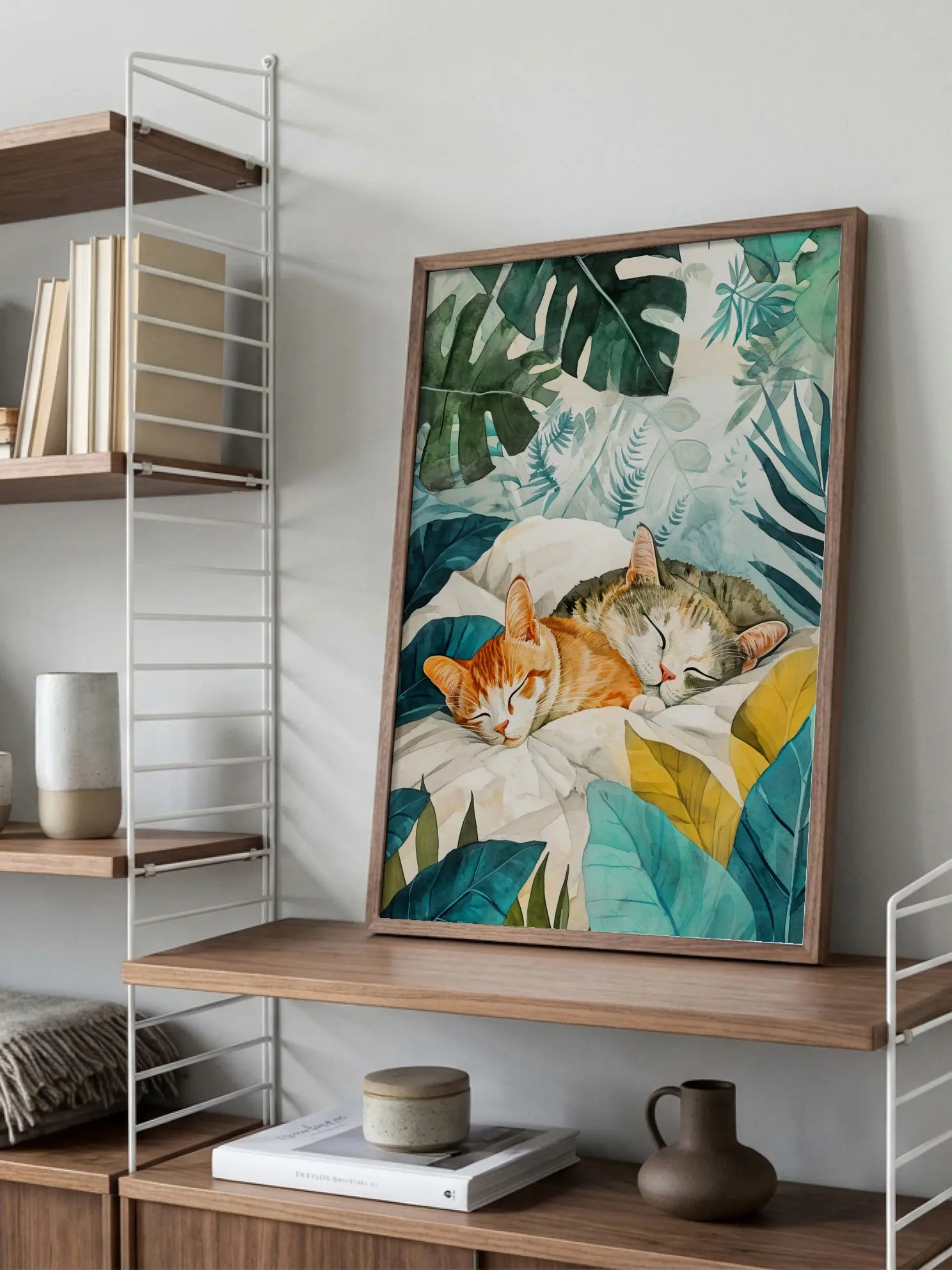 Tropical Cats Poster