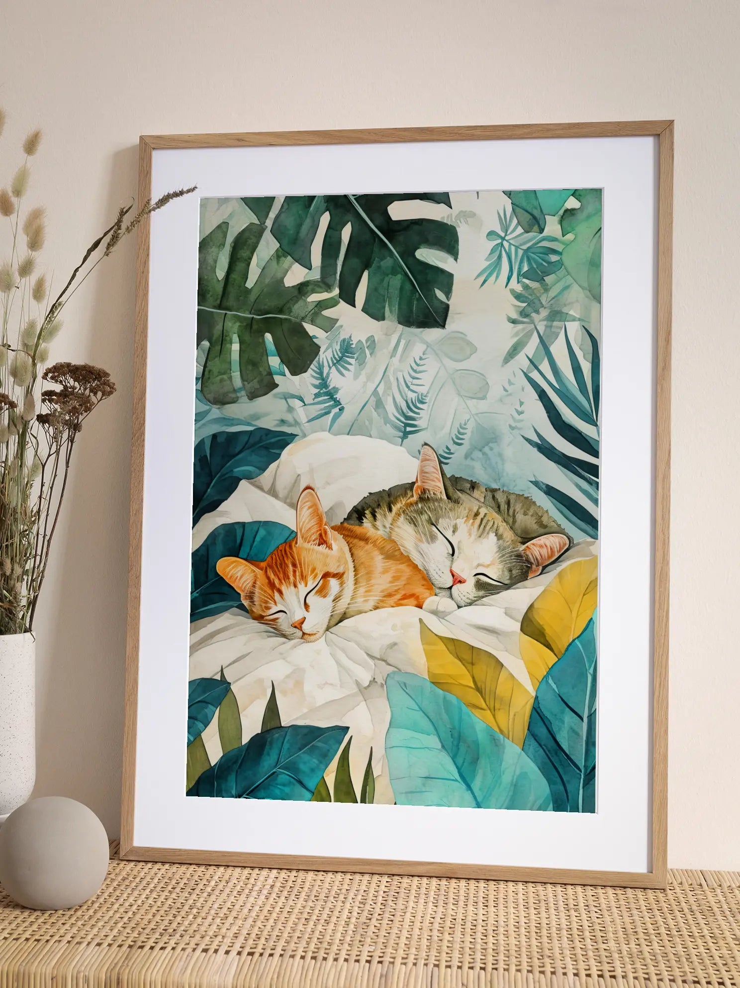 Tropical Cats Poster