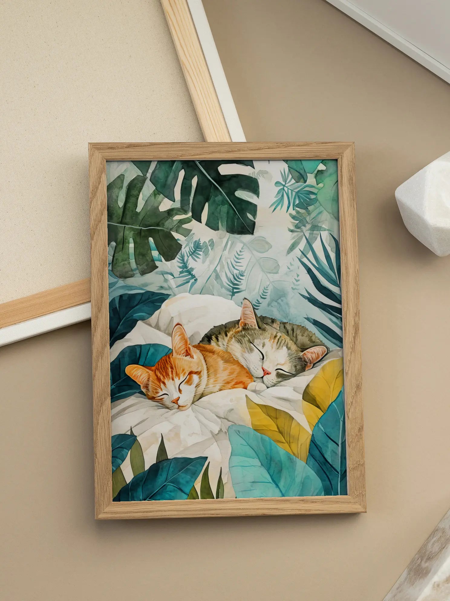 Tropical Cats Poster