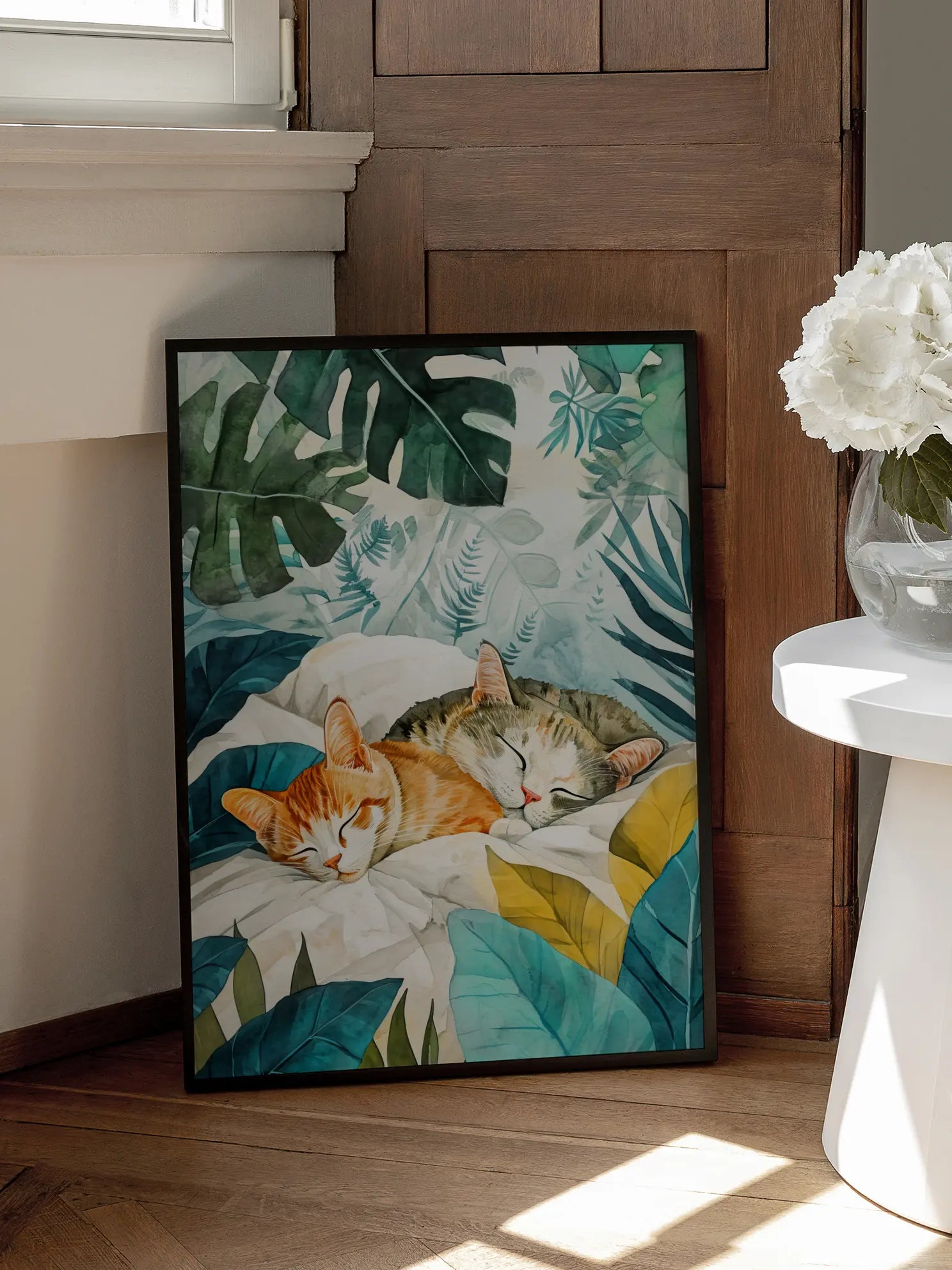 Tropical Cats Poster