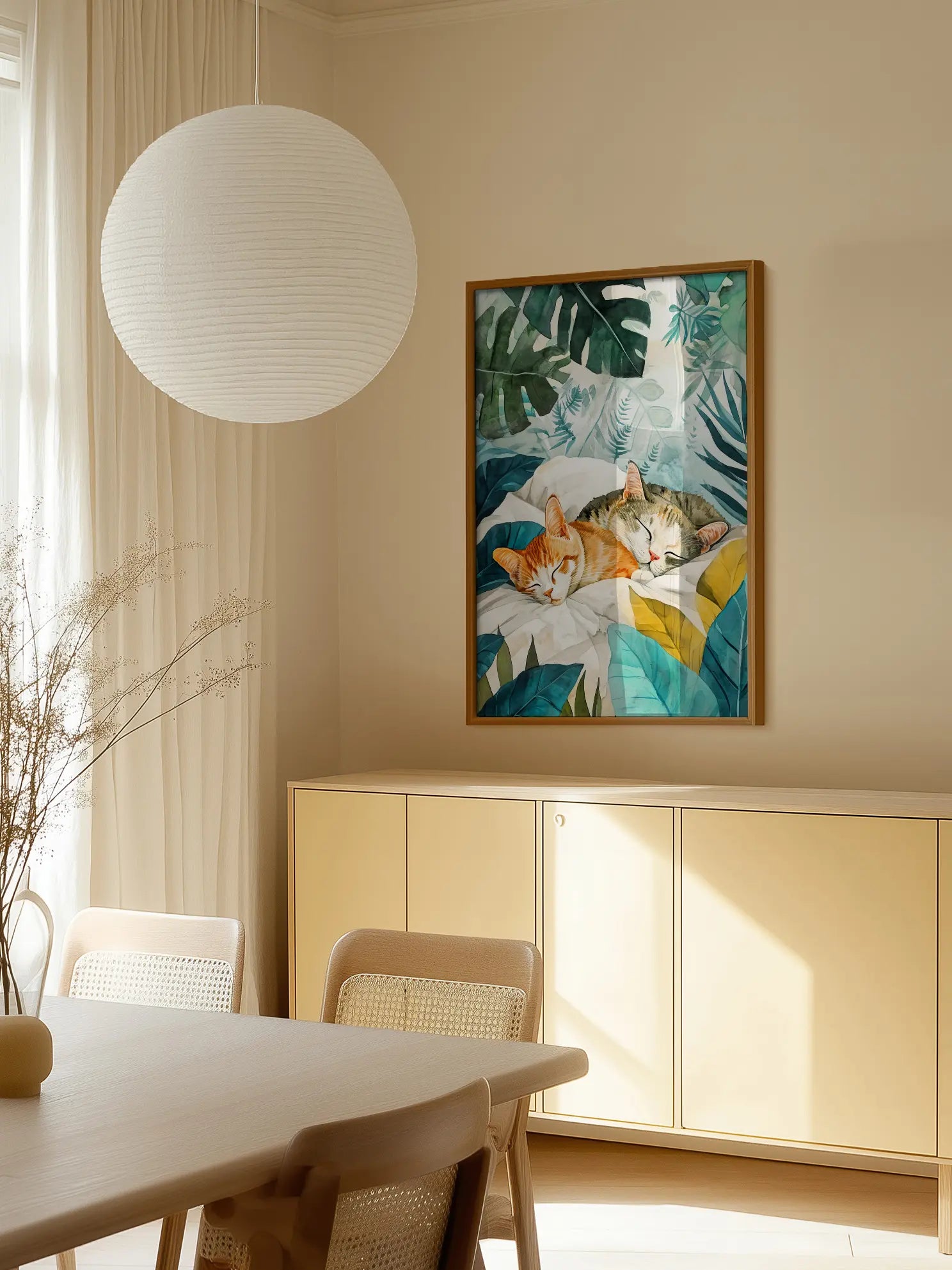 Tropical Cats Poster