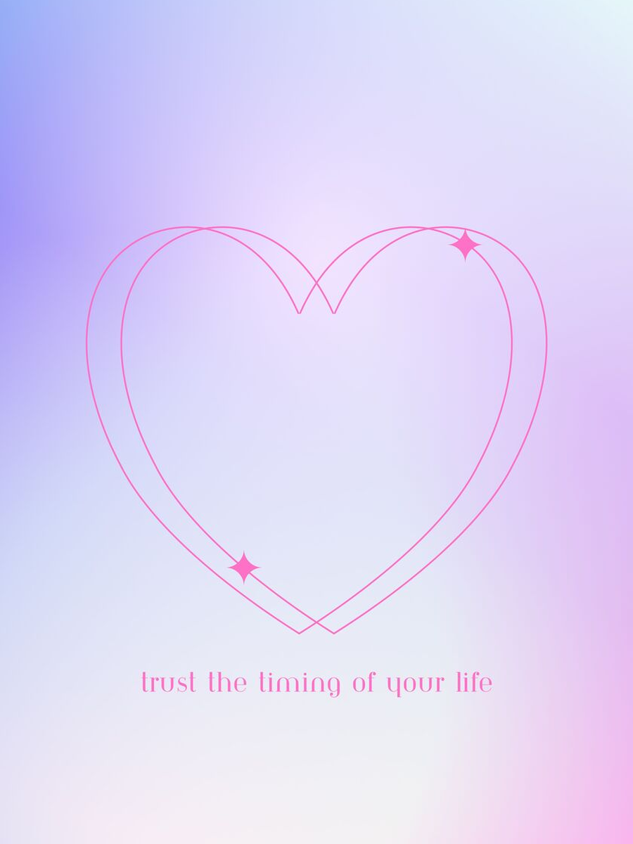 Trust the Timing of Your Life Poster
