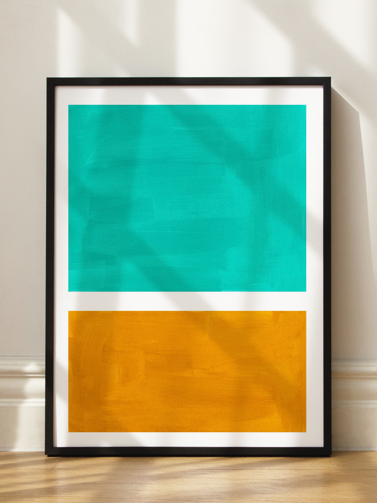 Turquoise and Orange