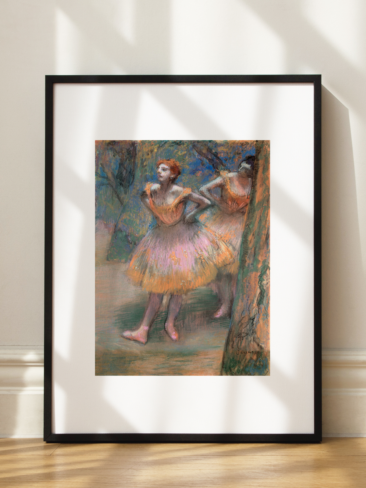 Two Dancers on Stage Poster
