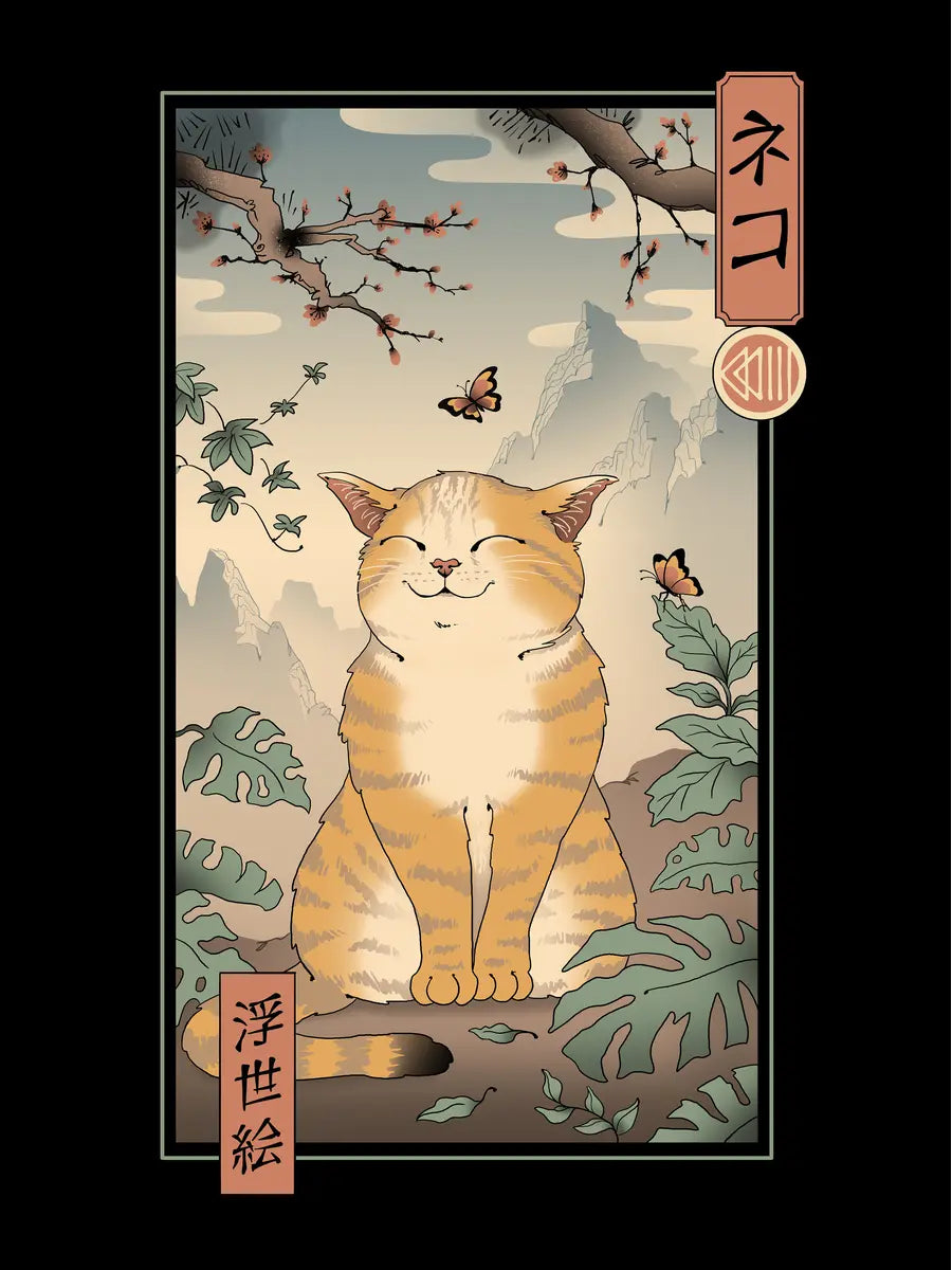 Ukiyo-e Cat Poster
