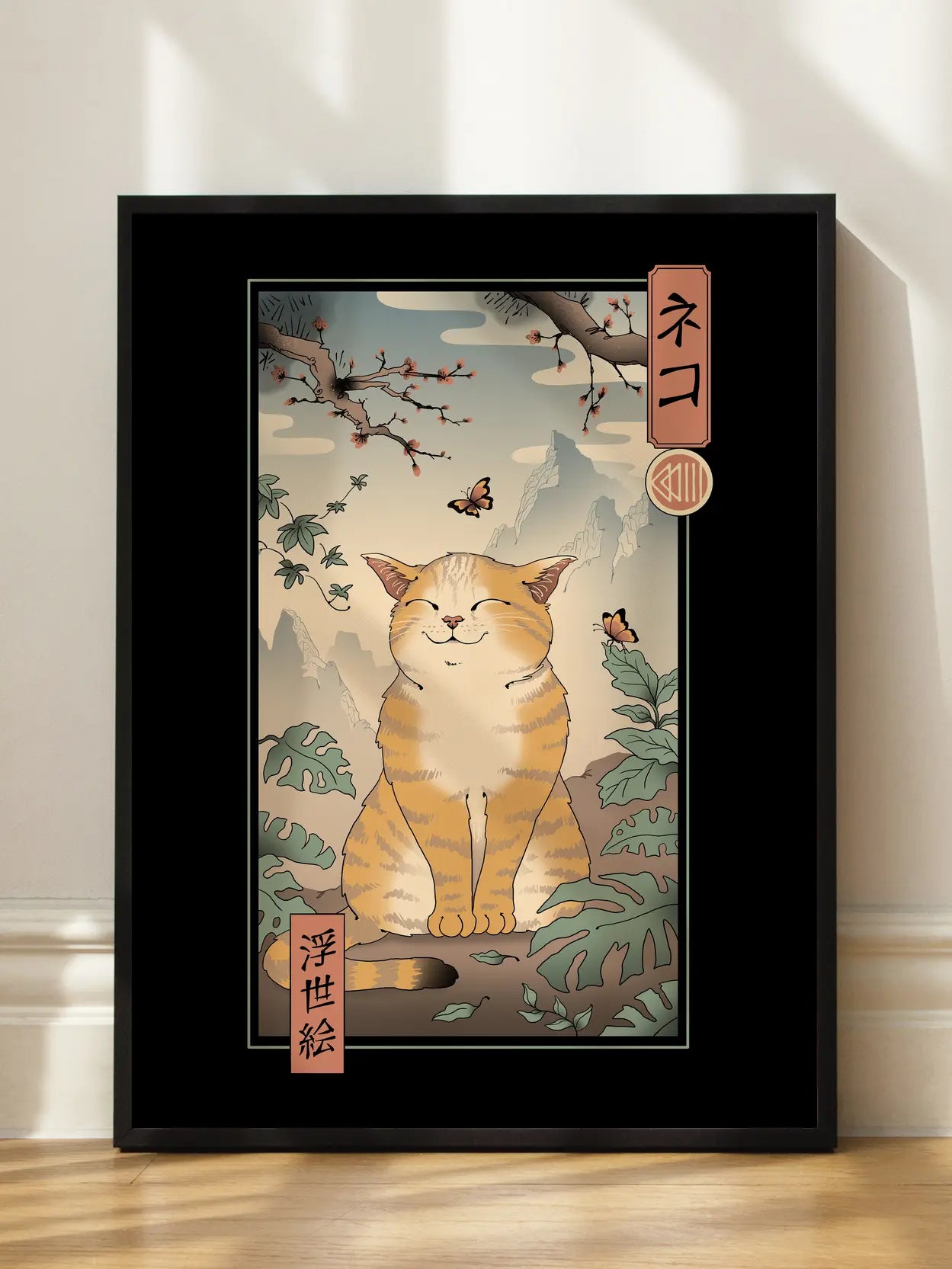 Ukiyo-e Cat Poster