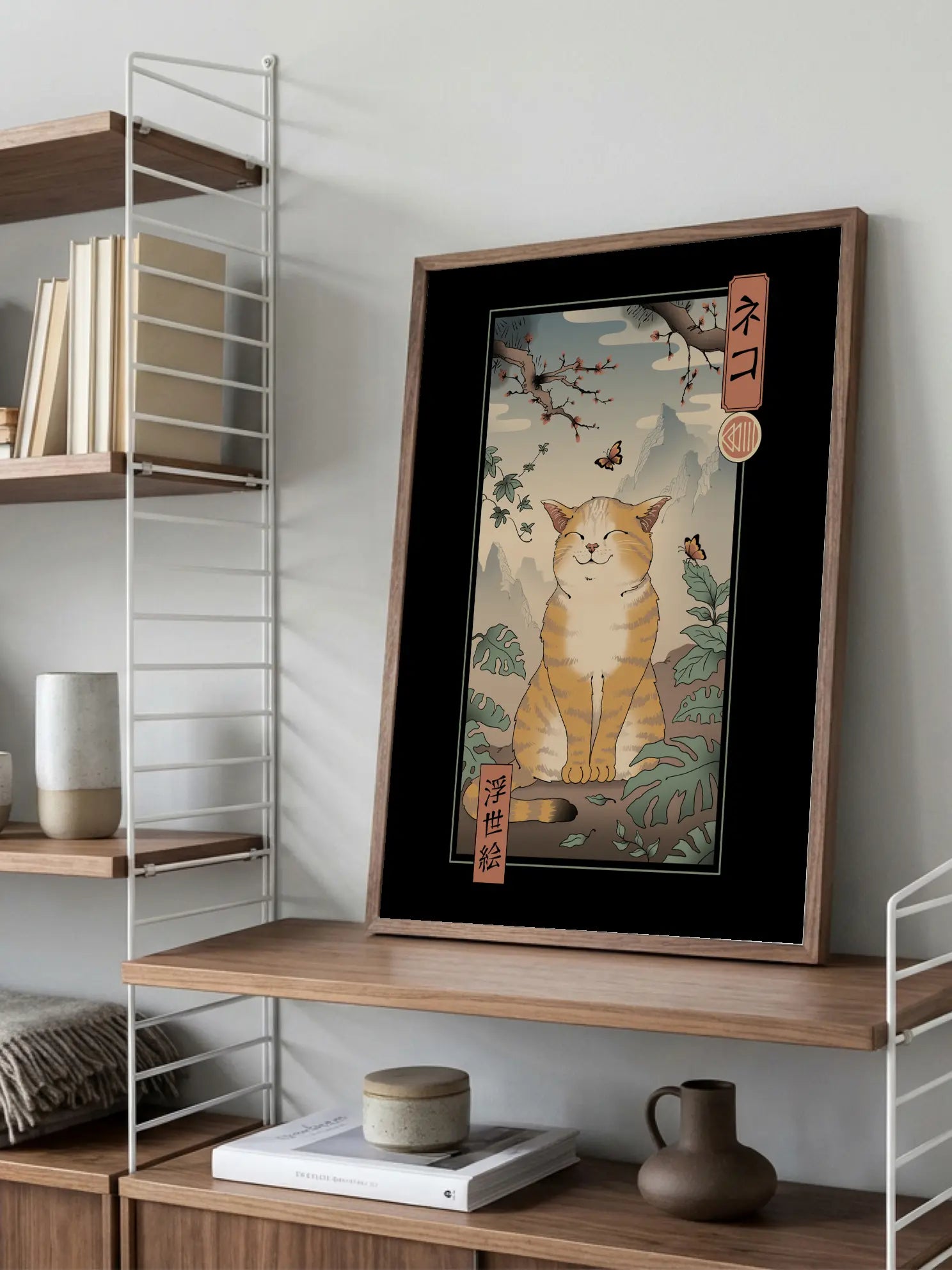 Ukiyo-e Cat Poster
