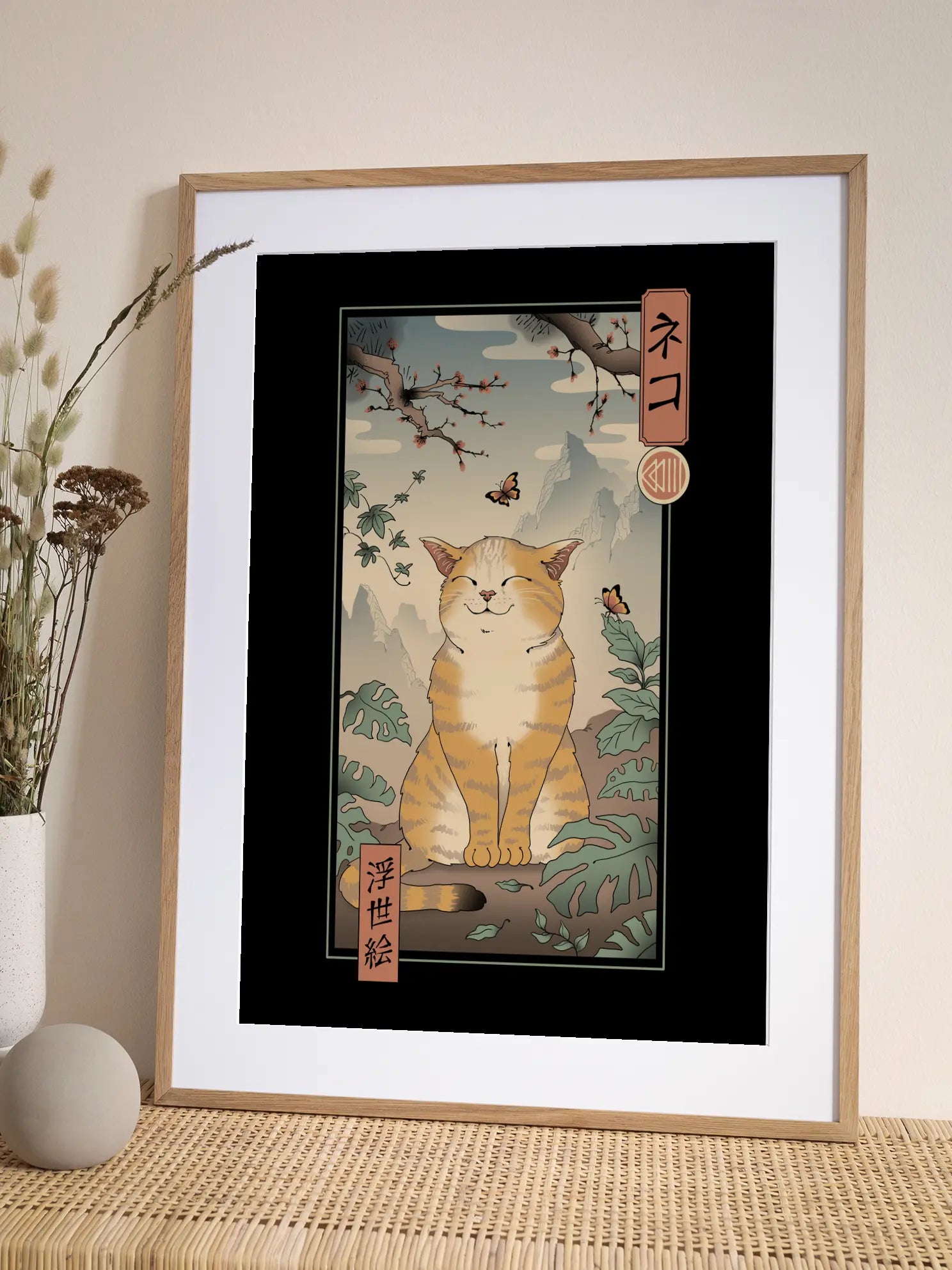 Ukiyo-e Cat Poster