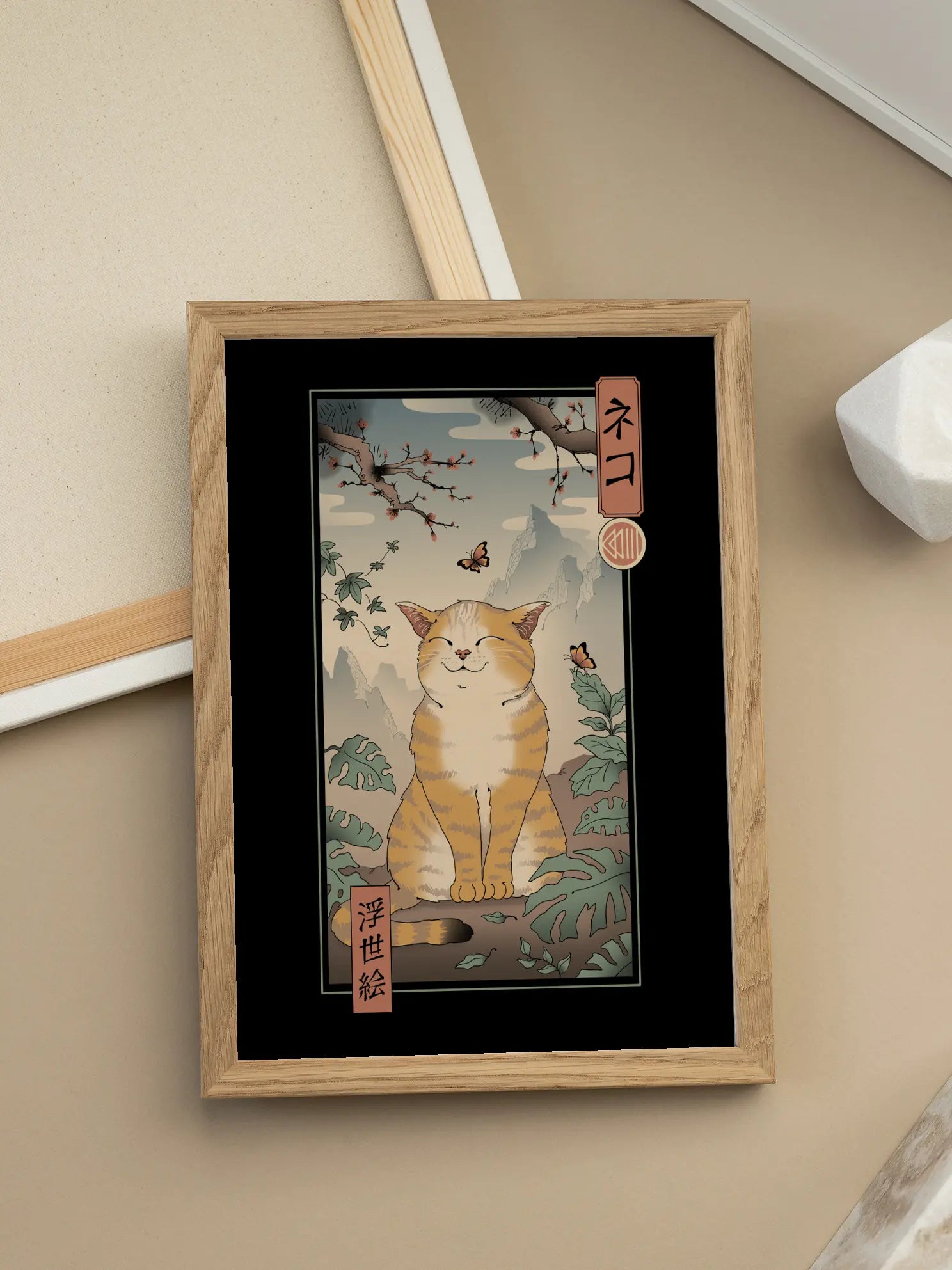Ukiyo-e Cat Poster