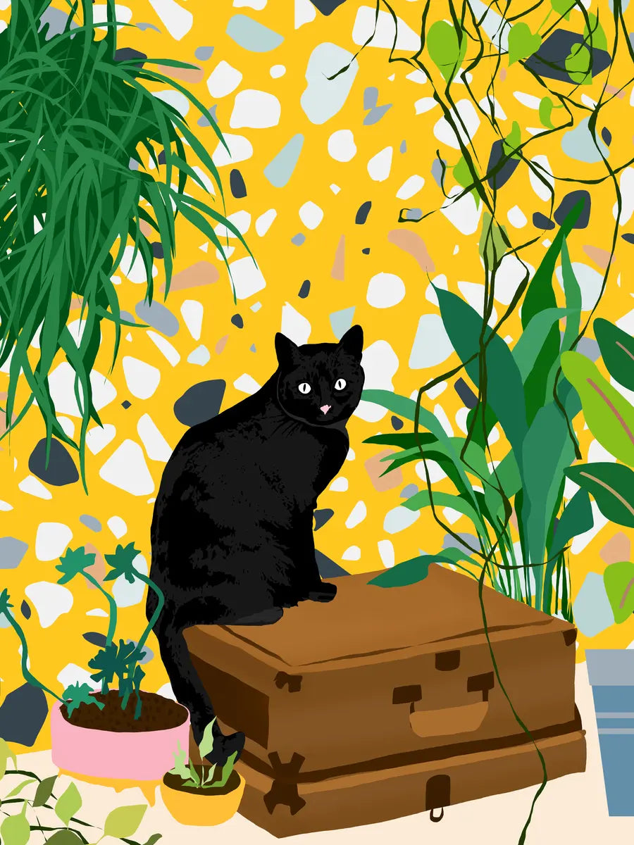 Urban Jungle Cat Poster