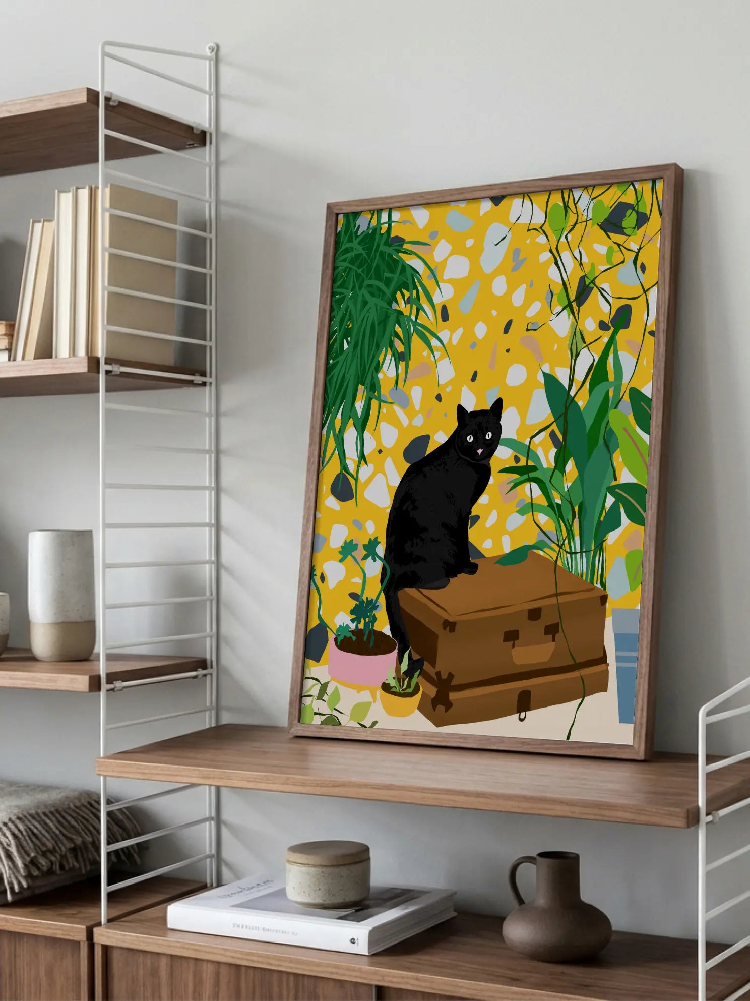 Urban Jungle Cat Poster