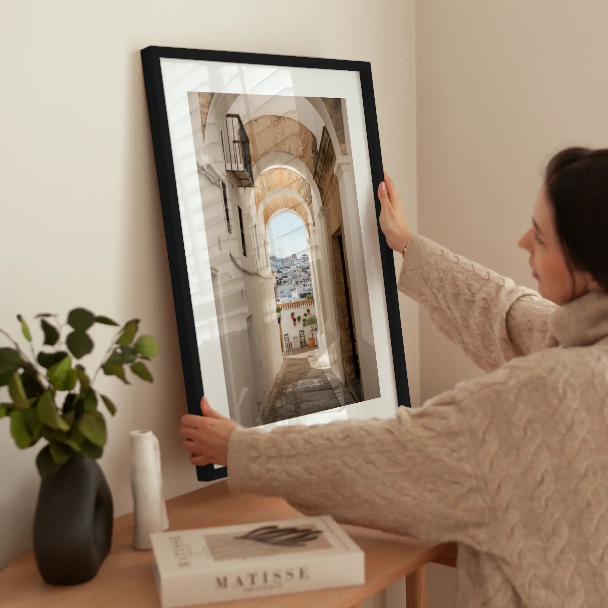 Vejer de la Frontera Arches wird aufgehängt