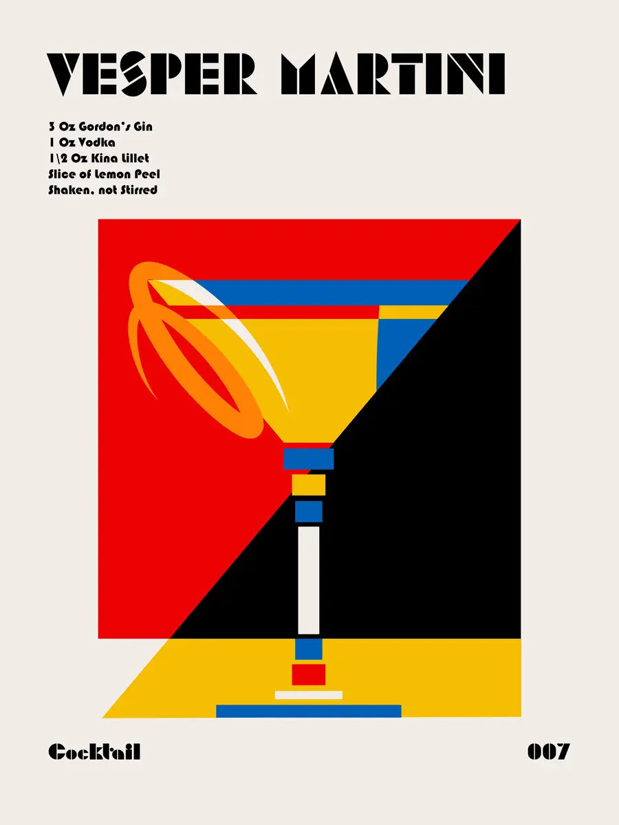 Vesper Martini Poster