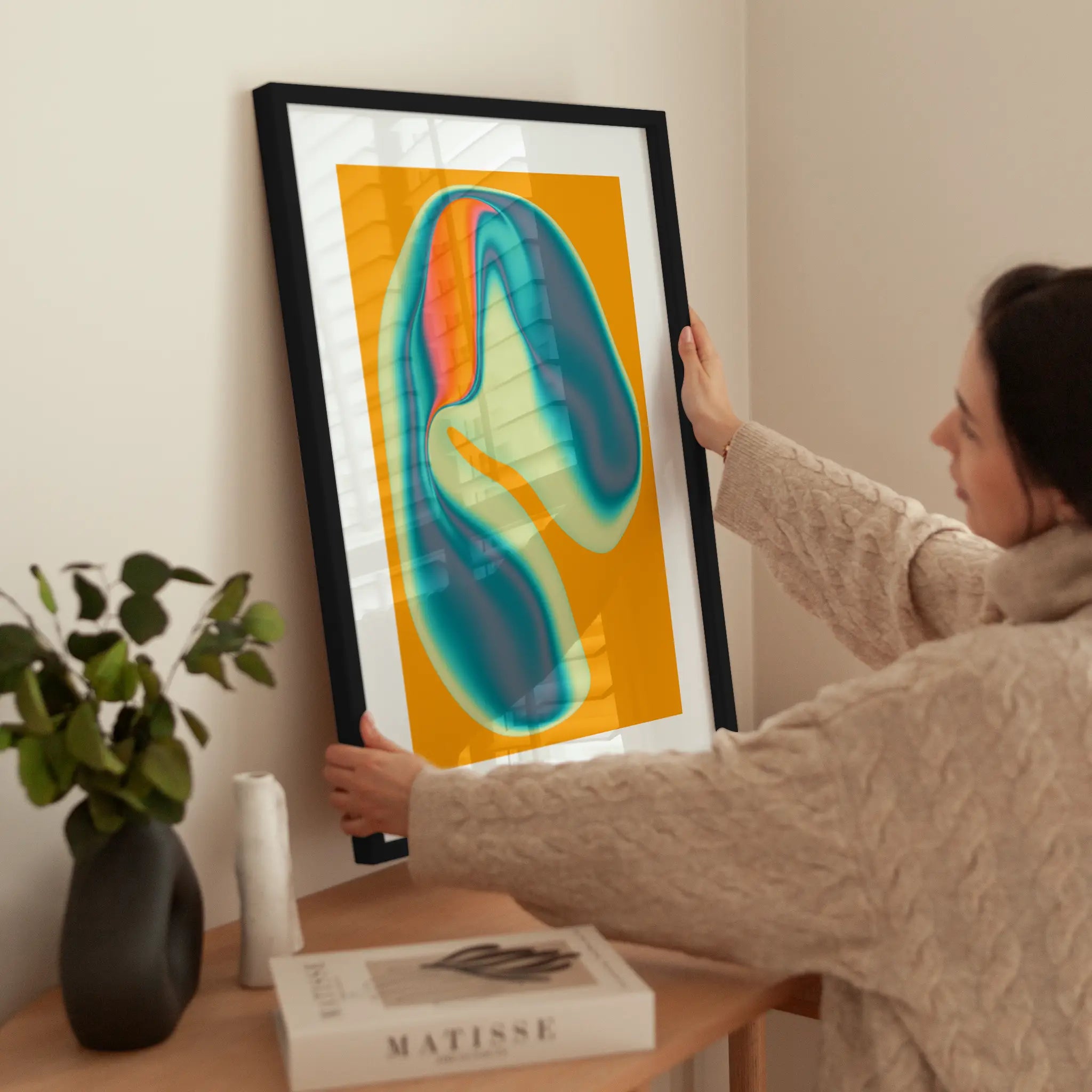 Vivid Wave wird aufgehängt