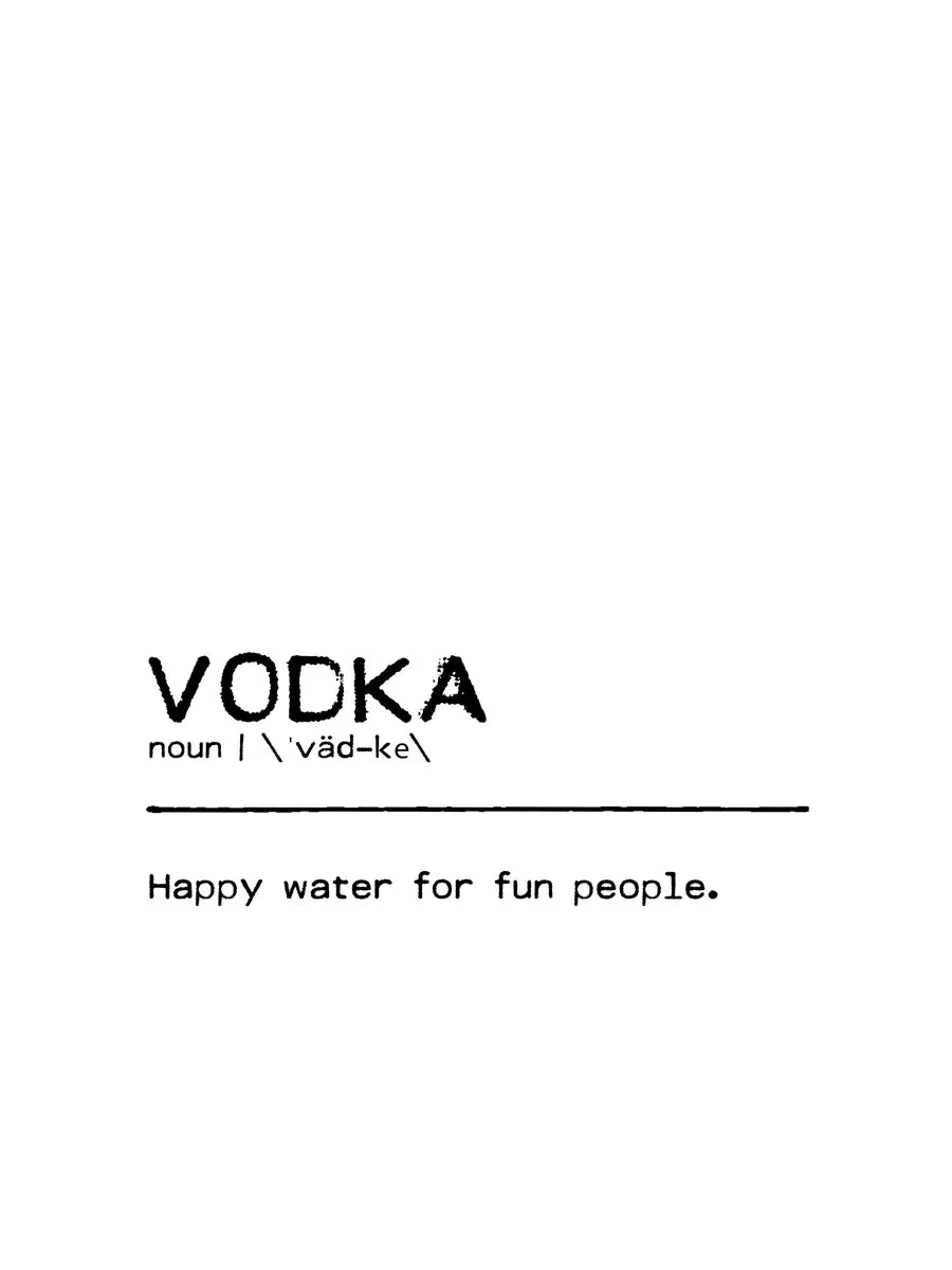 Vodka Definition Poster