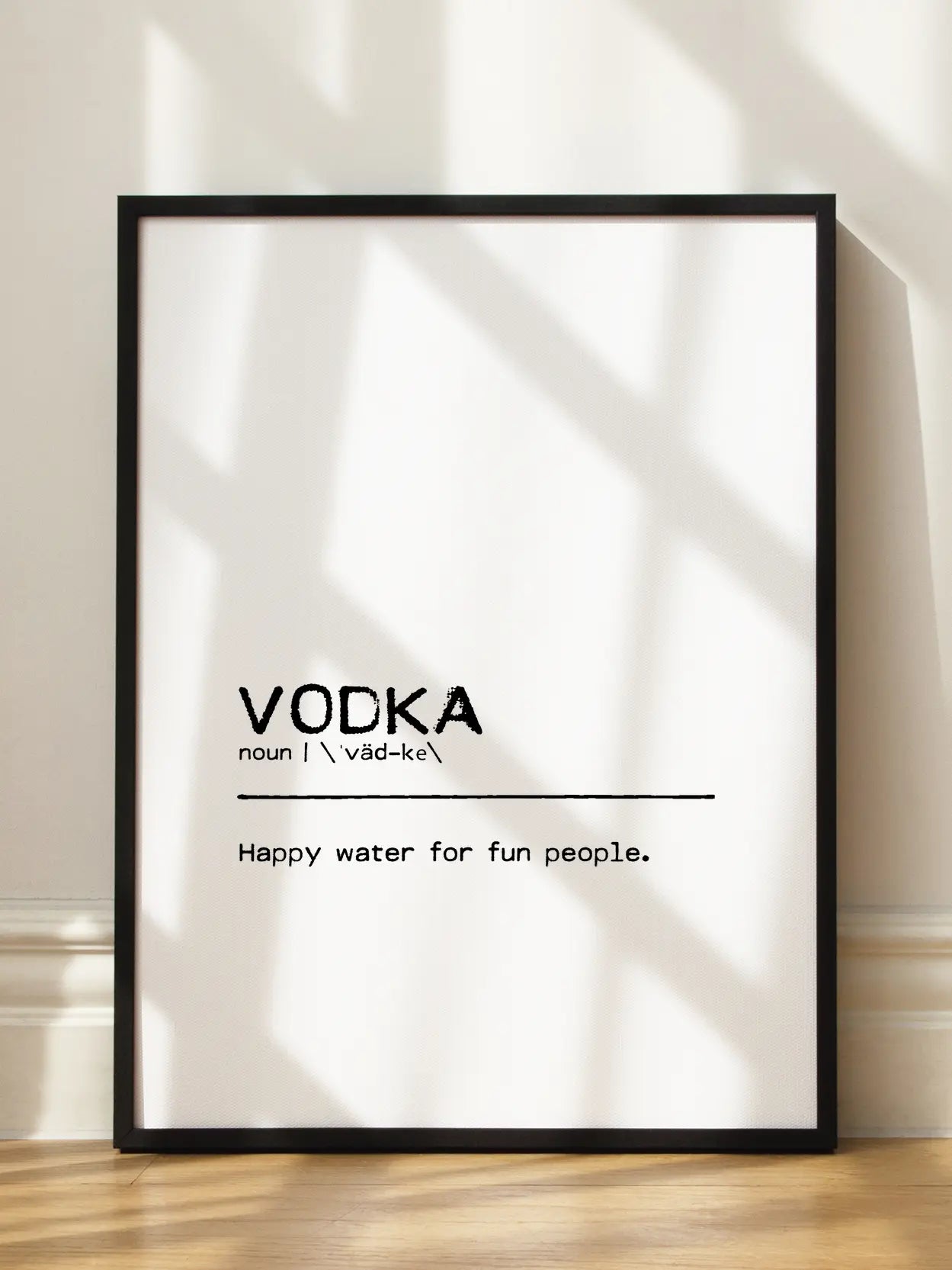 Vodka Definition Poster