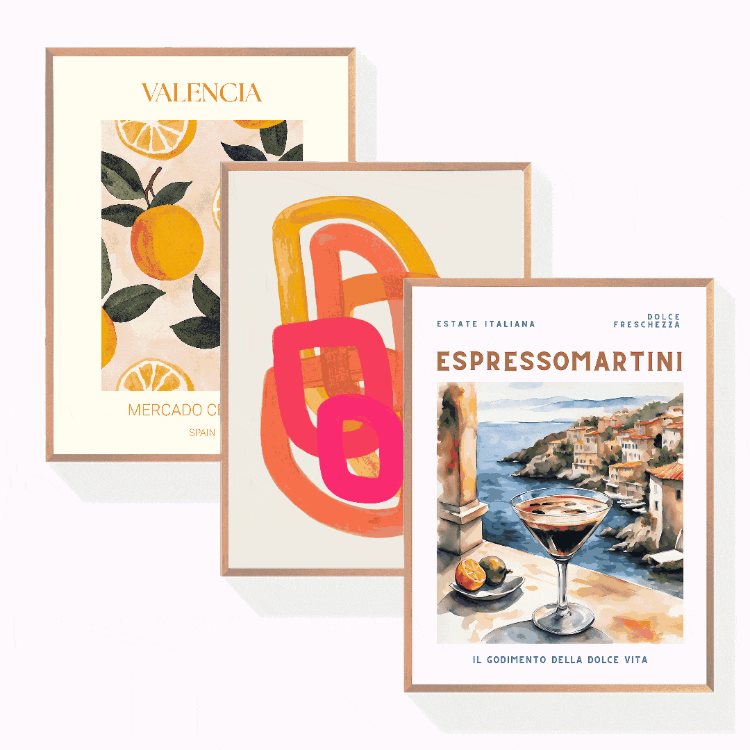 Wasserfarben & Aquarelle Poster Bundle