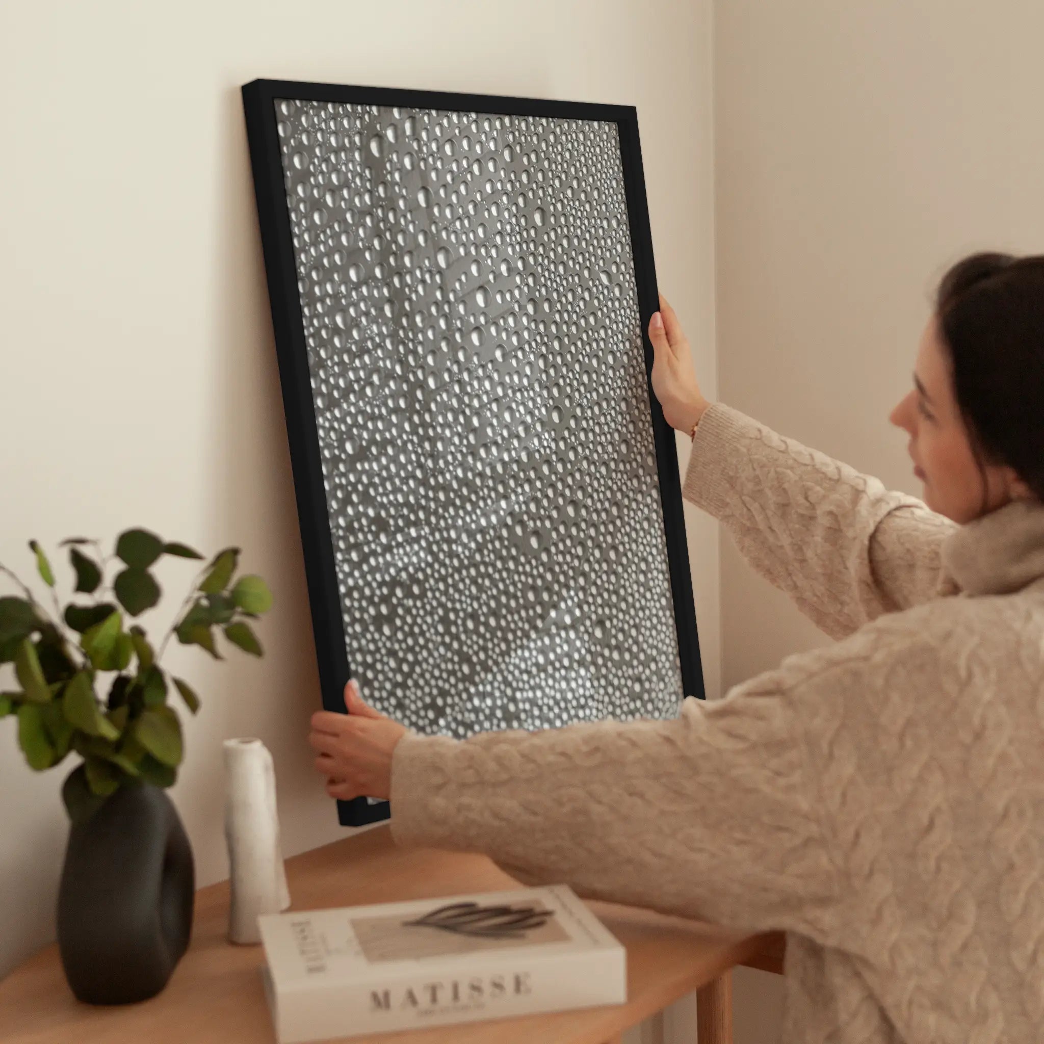 Water Drops wird aufgehängt