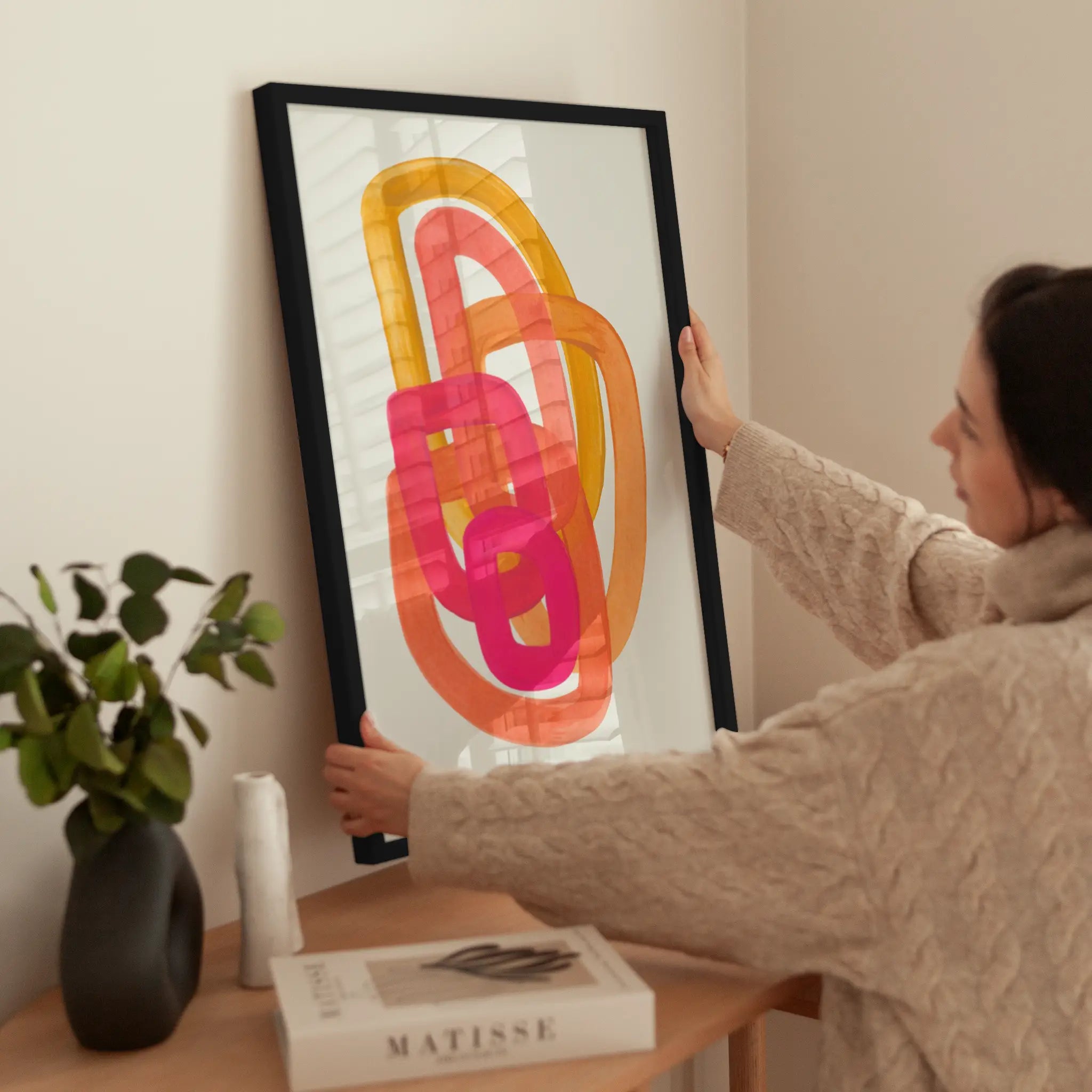 Watercolor Loops wird aufgehängt
