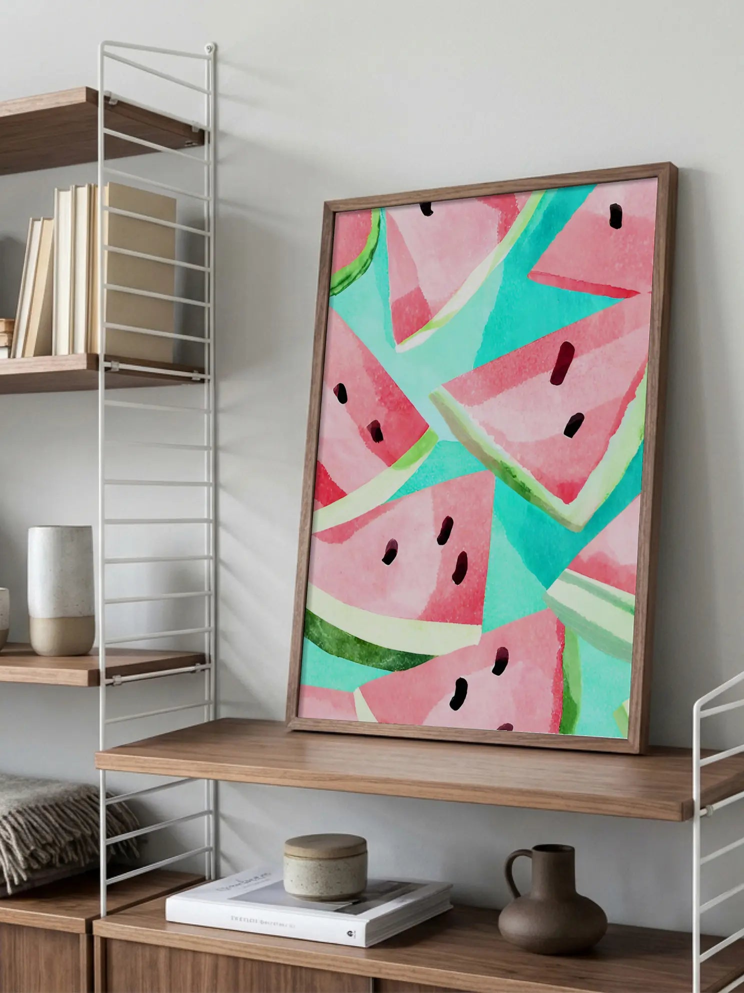 Watermelon Pattern Illustration Poster