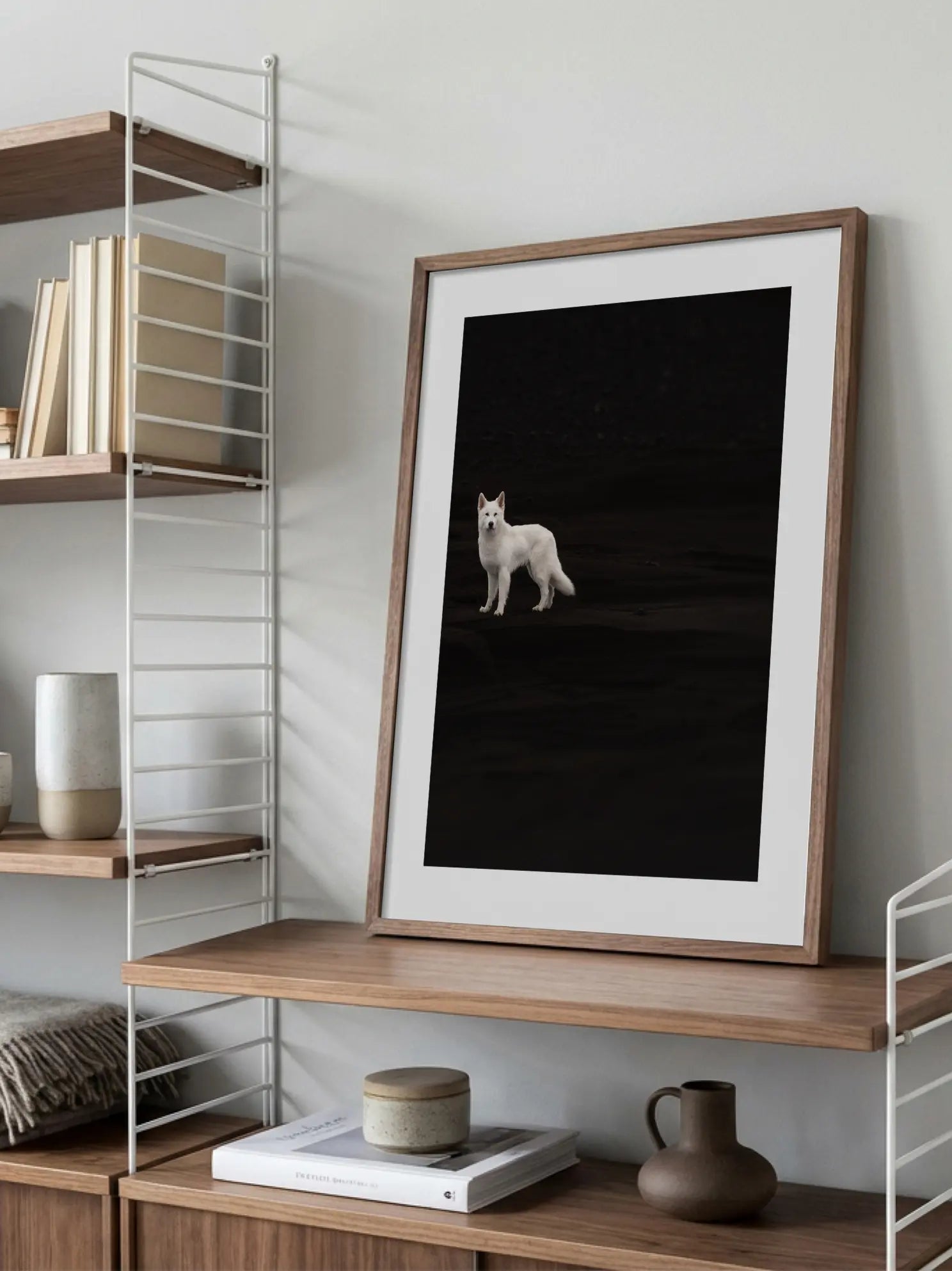 White Dog Poster