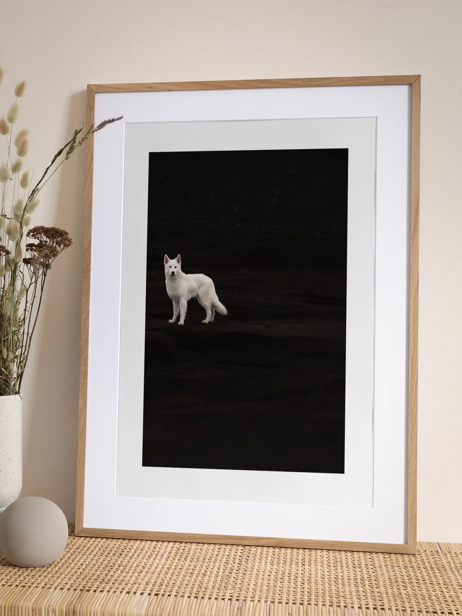 White Dog Poster
