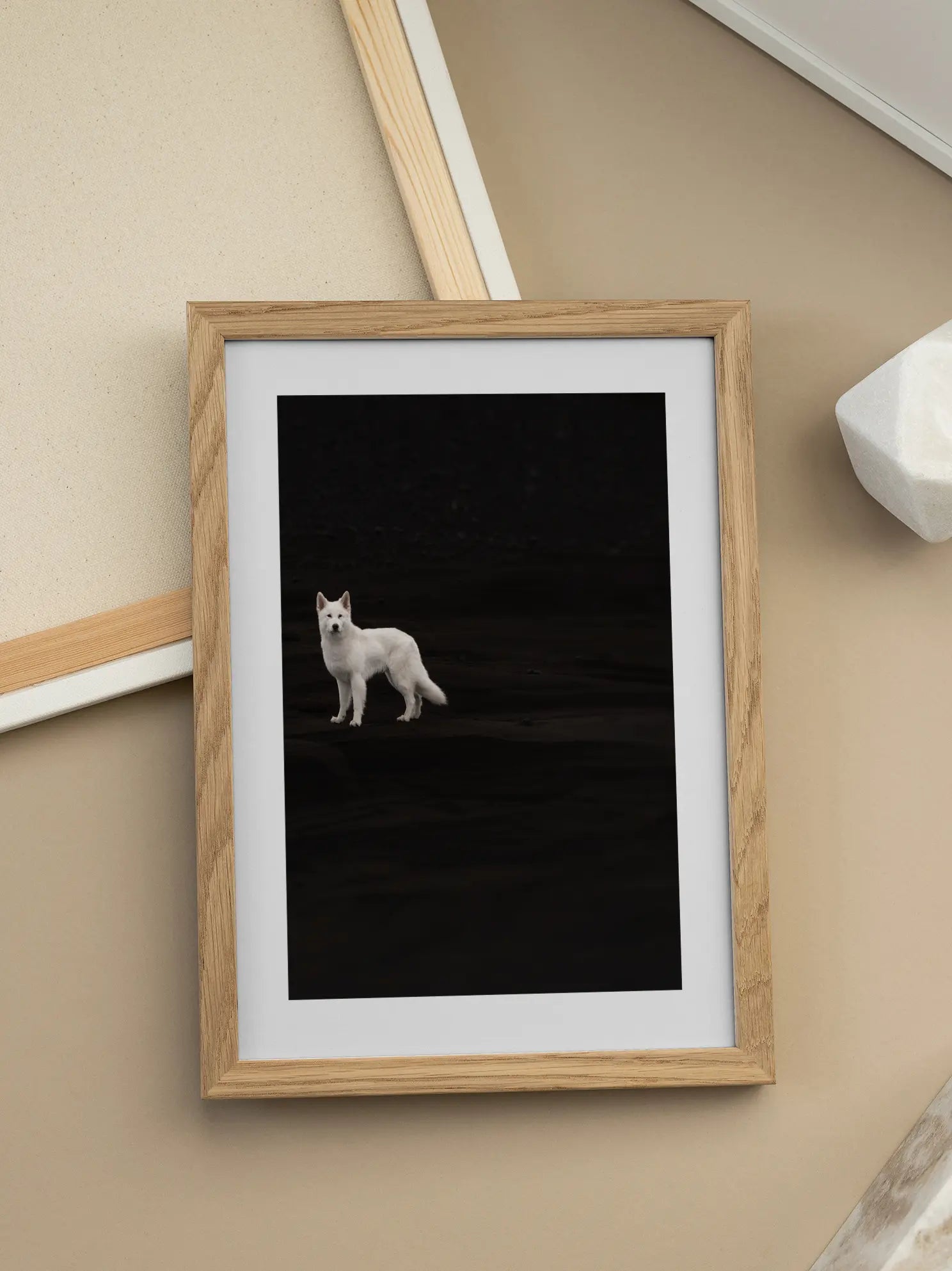 White Dog Poster