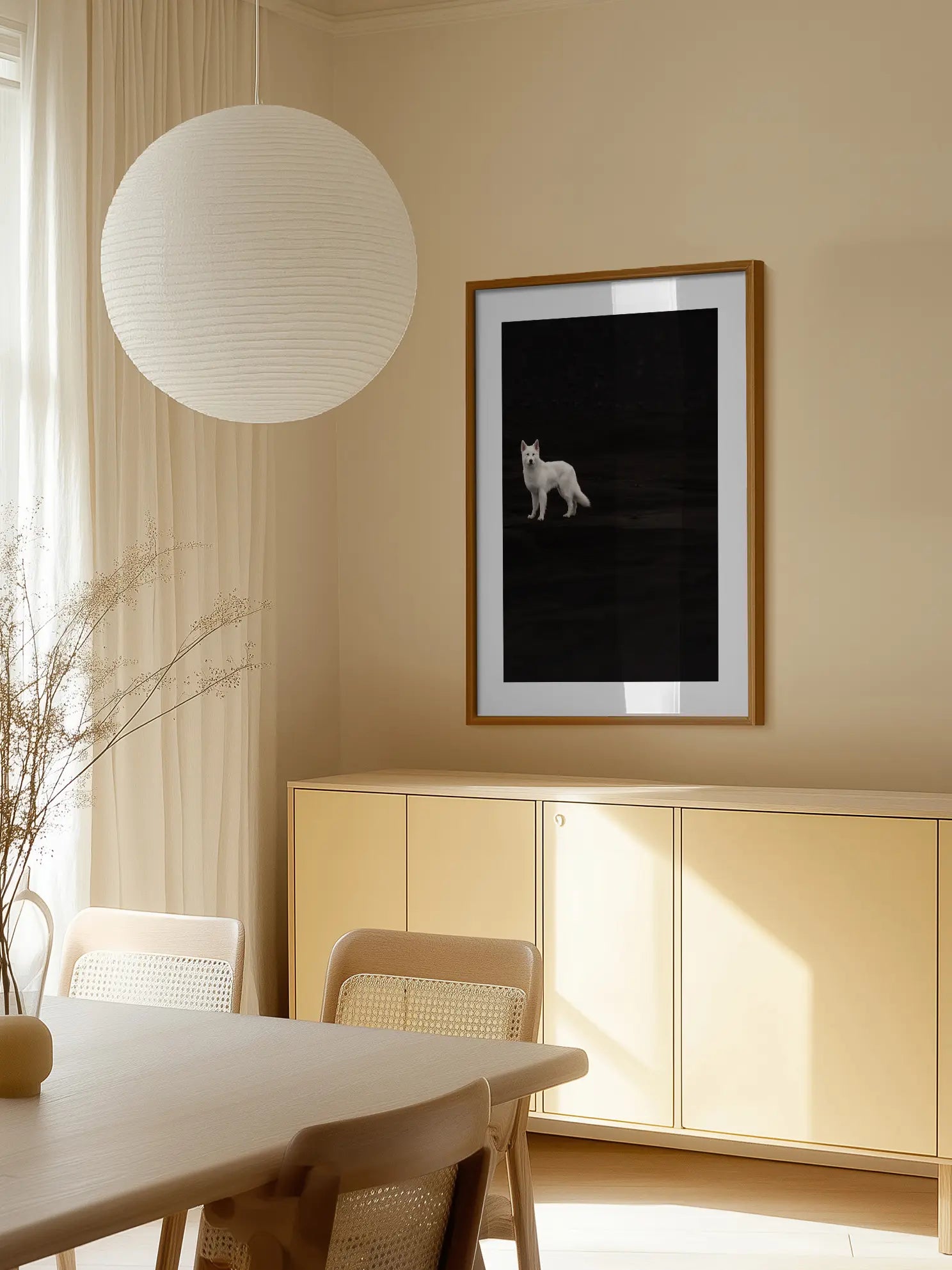 White Dog Poster