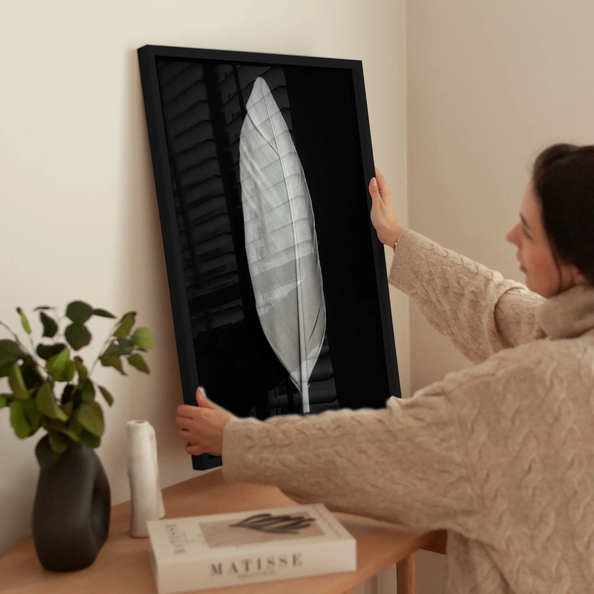 White Feather wird aufgehängt