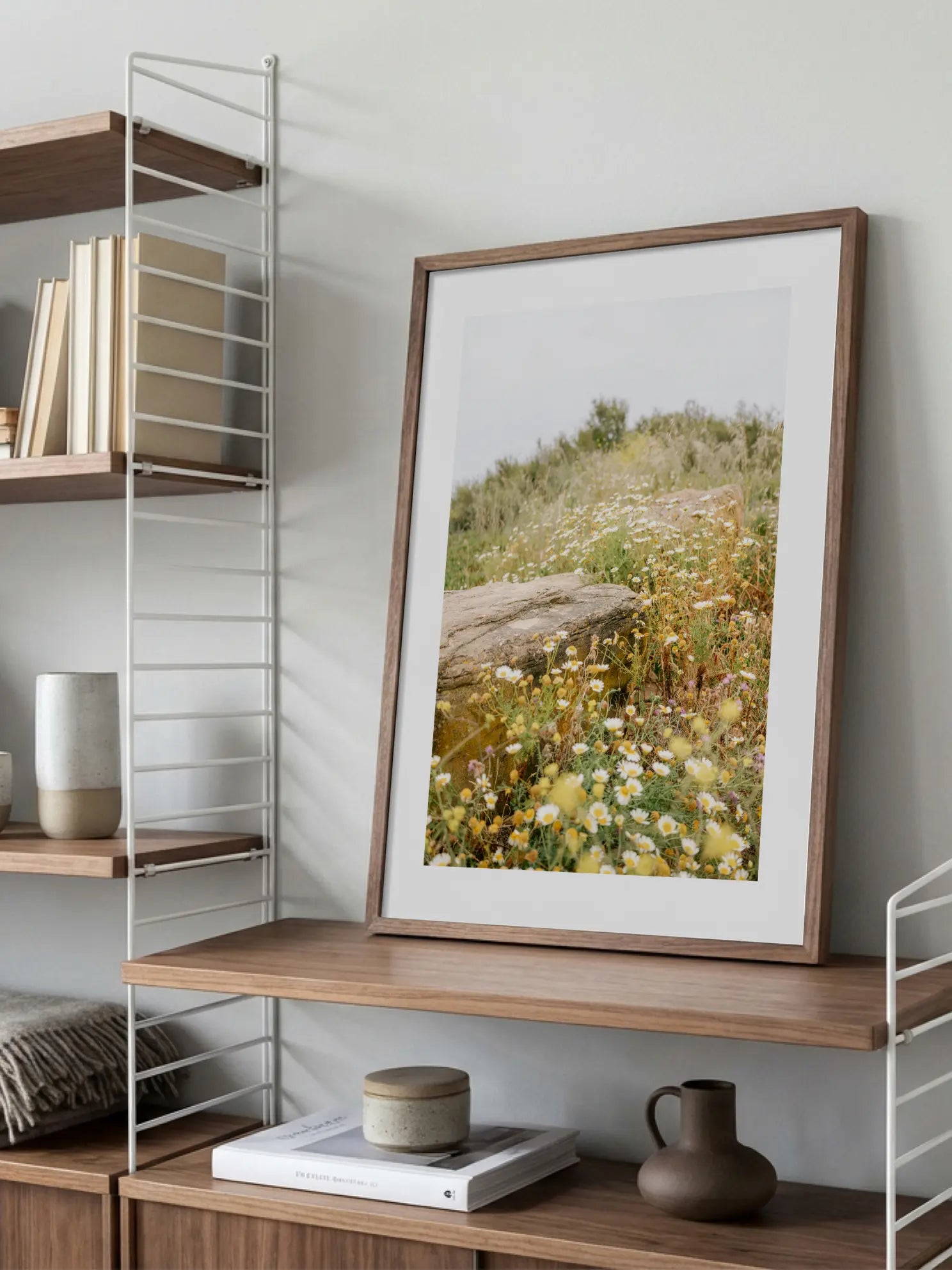 Wildflower Field Landscape Poster