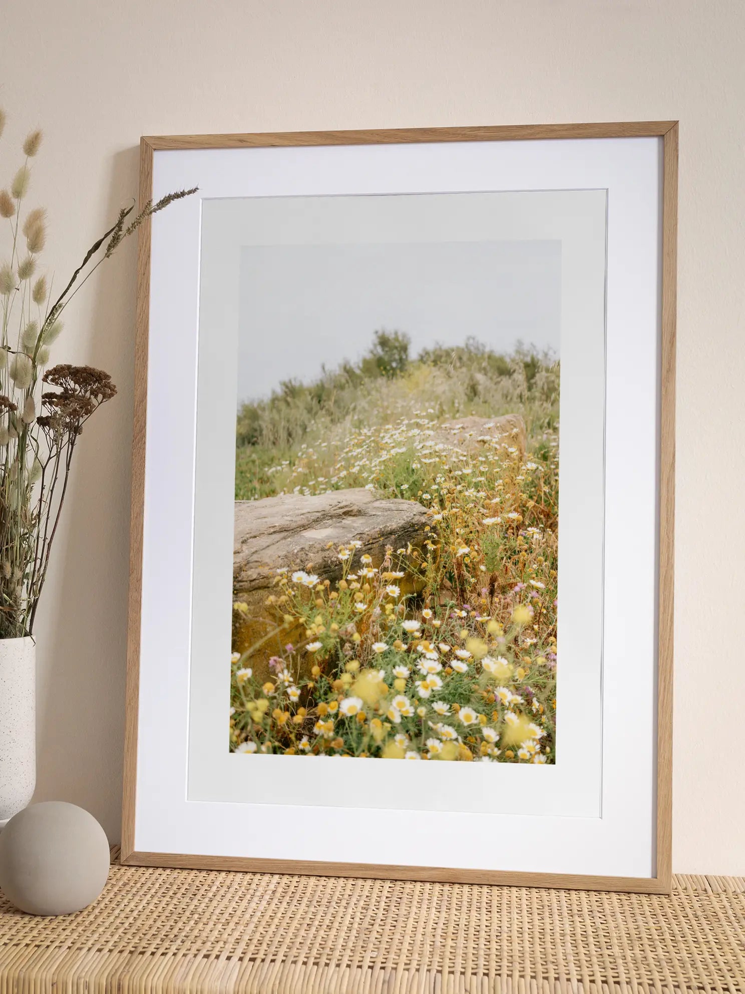 Wildflower Field Landscape Poster