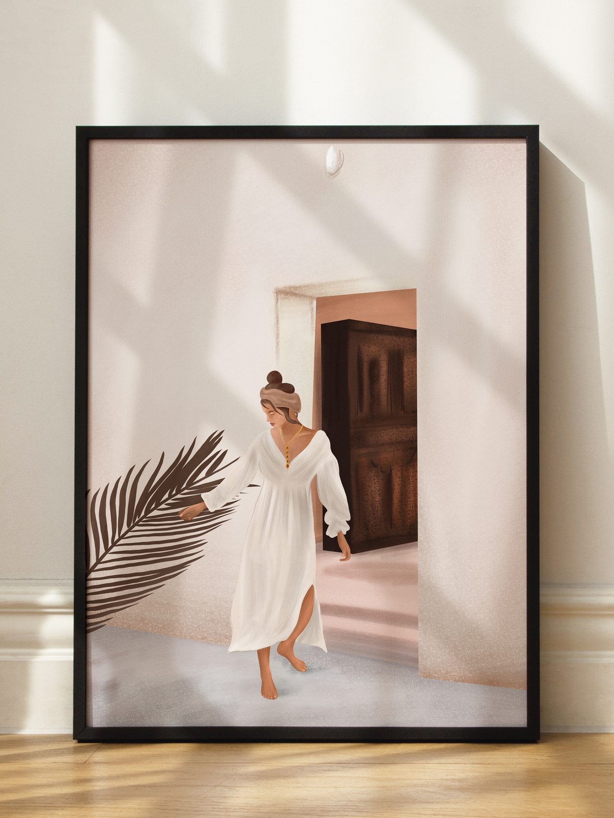 Woman in White Dress