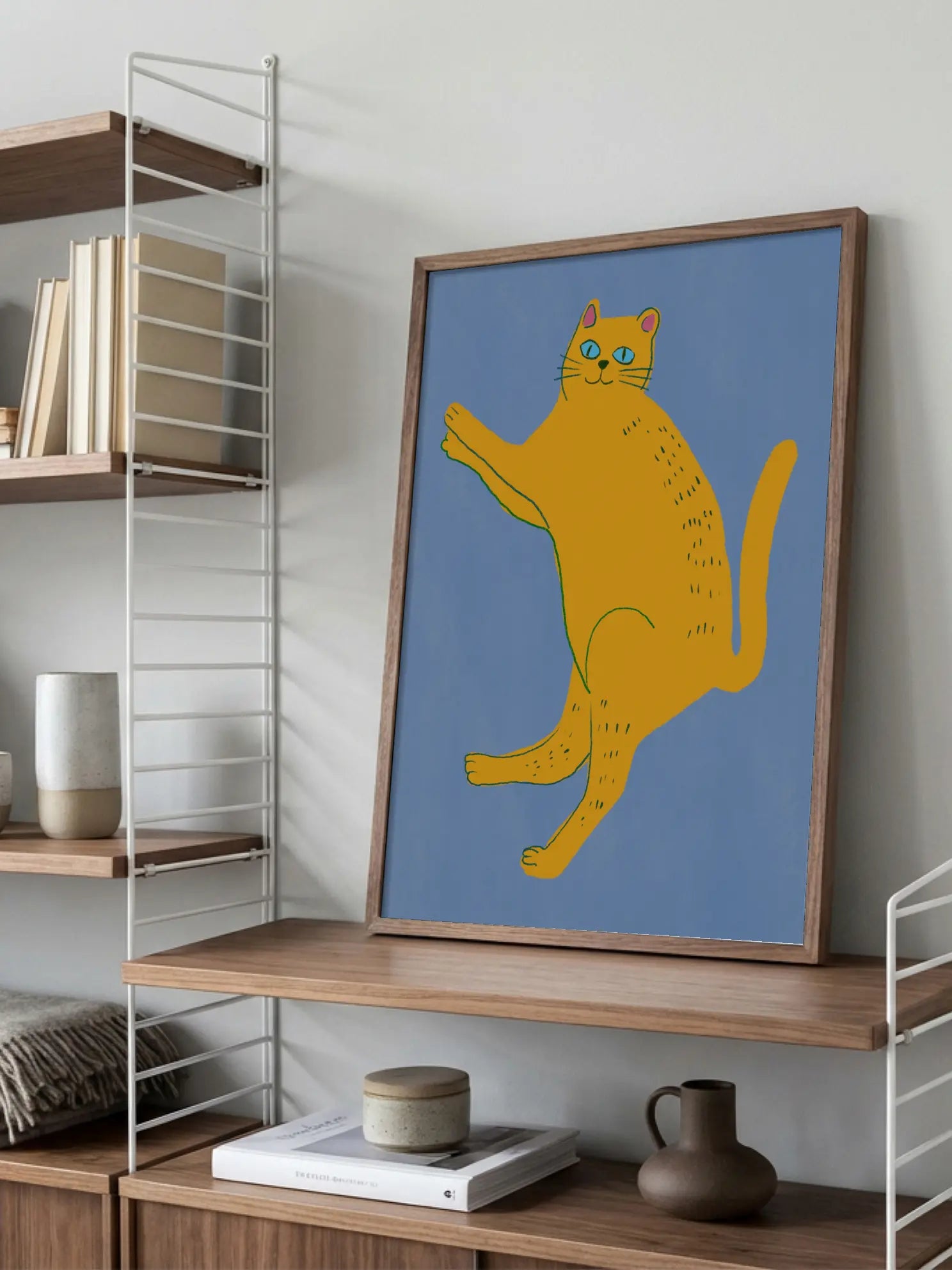Yellow Cat Poster