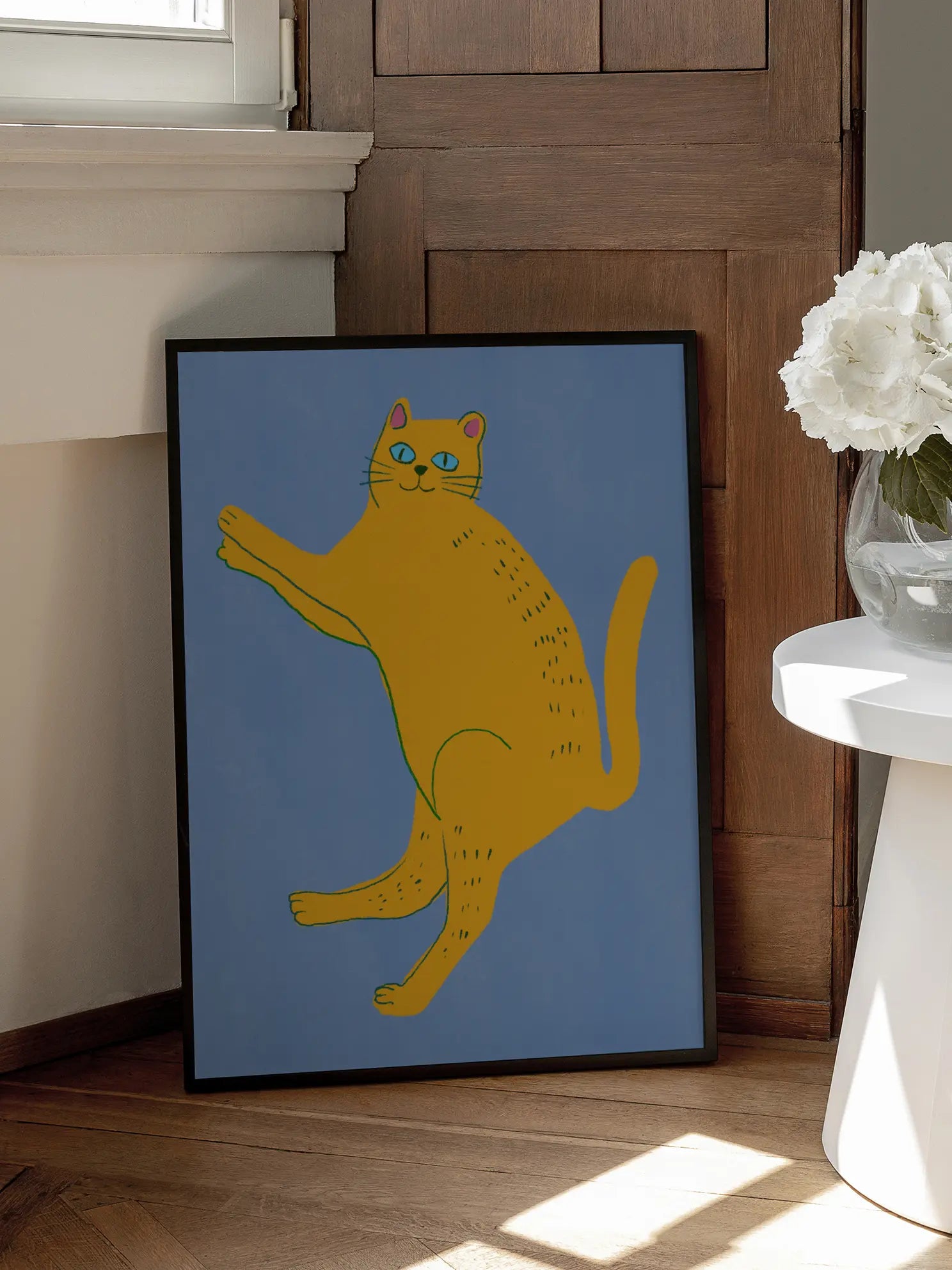 Yellow Cat Poster